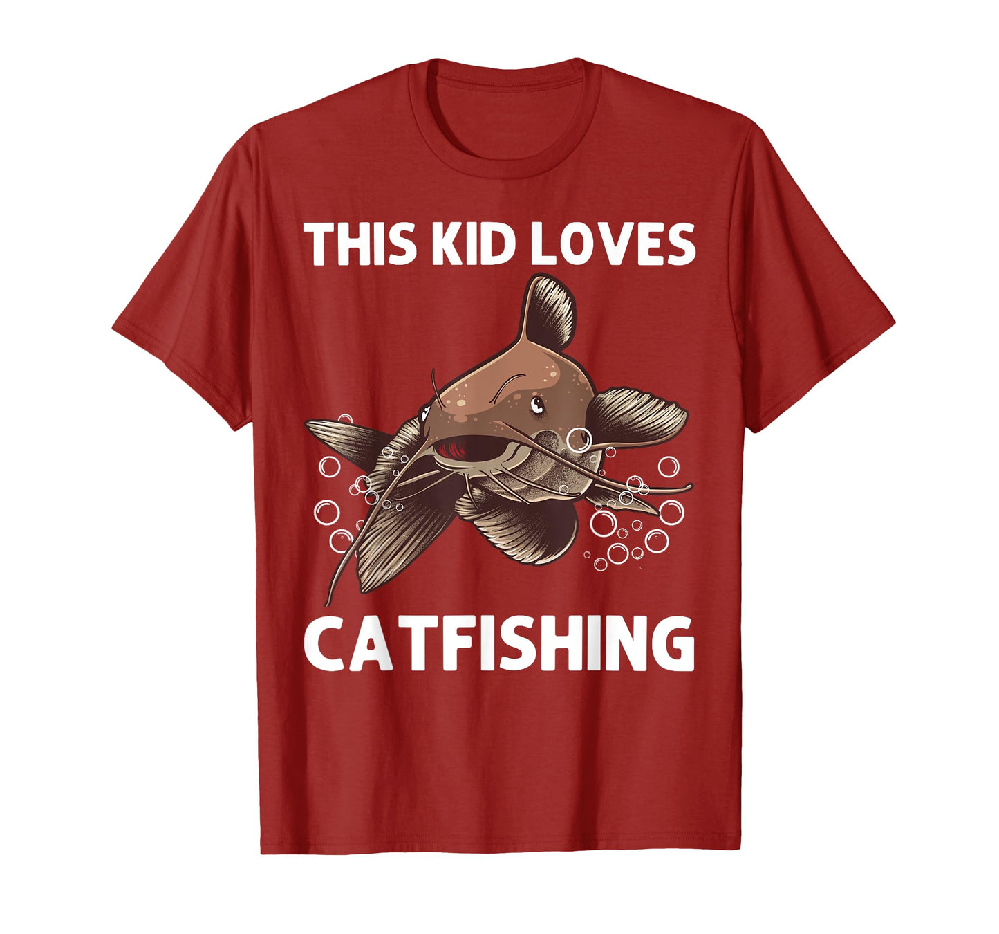 Cool Catfishing Design For Kids Boys Catfish Fish Catfishing T-Shirt