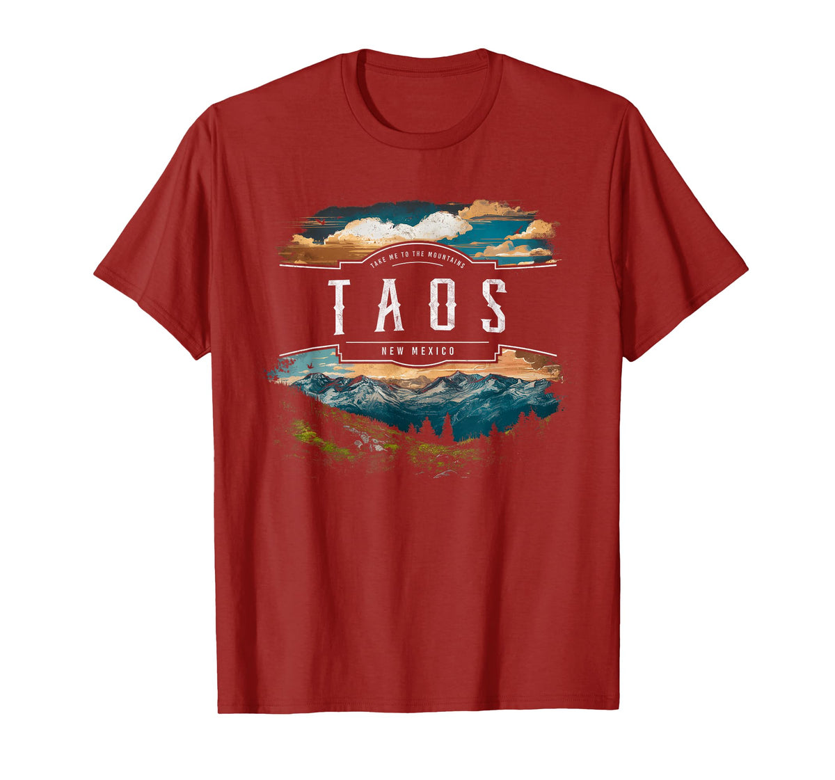 Taos Mountains New Mexico Hiking Outdoors Vintage T-Shirt