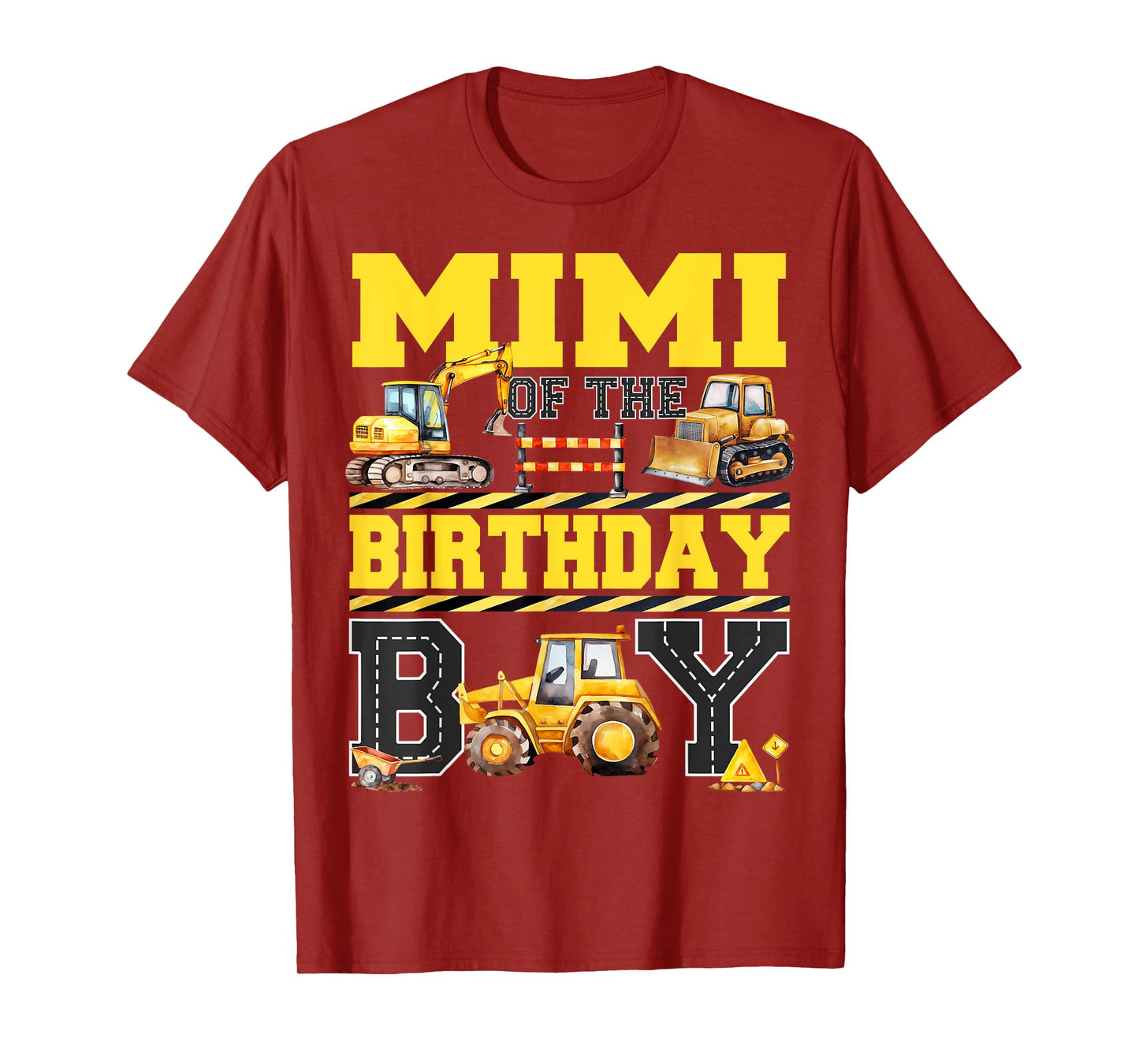 Mimi Of The Birthday Digger for Boy Excavator Builder Bday T-Shirt