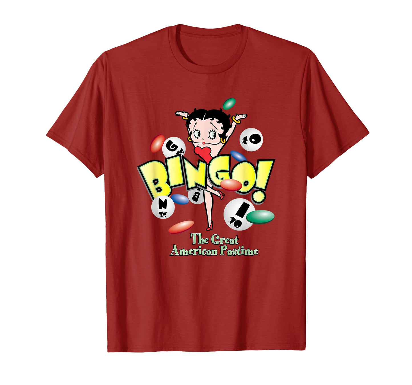 Betty Boop Bingo The Great American Pastime T-Shirt