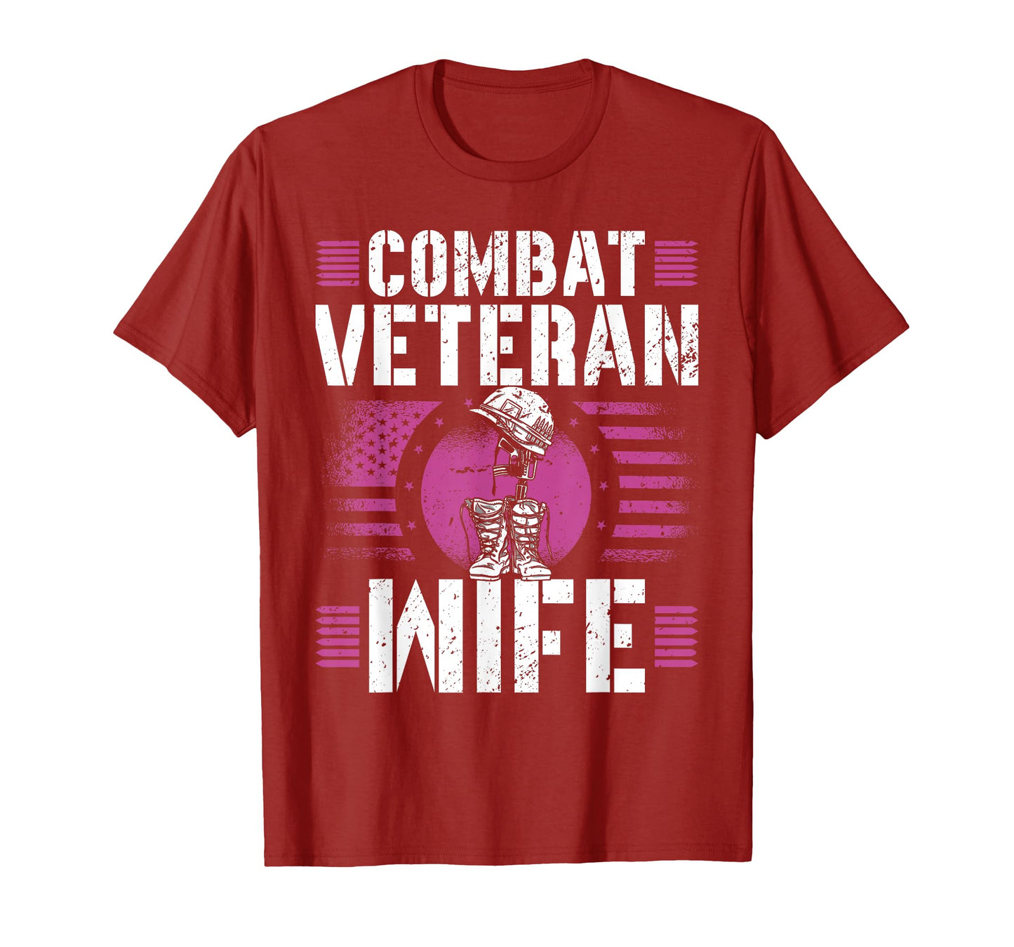Combat Veteran Wife Veteran's Day Veterans Combat Veteran T-Shirt