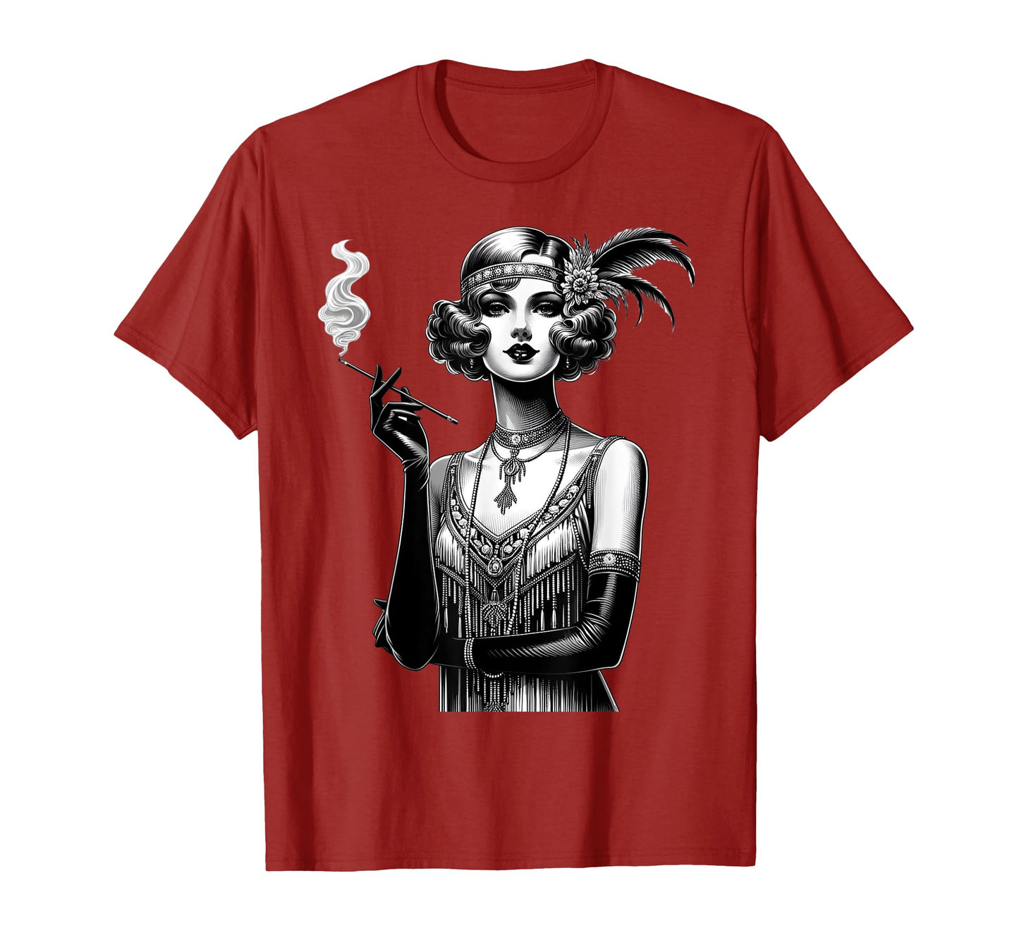 ROARING 1920's Great, Gatsby Glamorous Woman Flapper T-Shirt