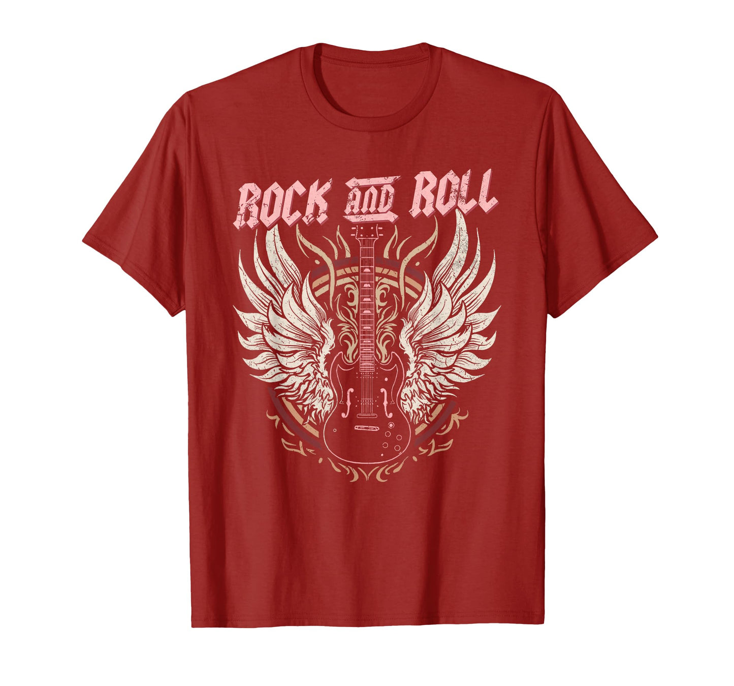 Rock & Roll Guitar Vintage ROCK Women Rock Band Music T-Shirt