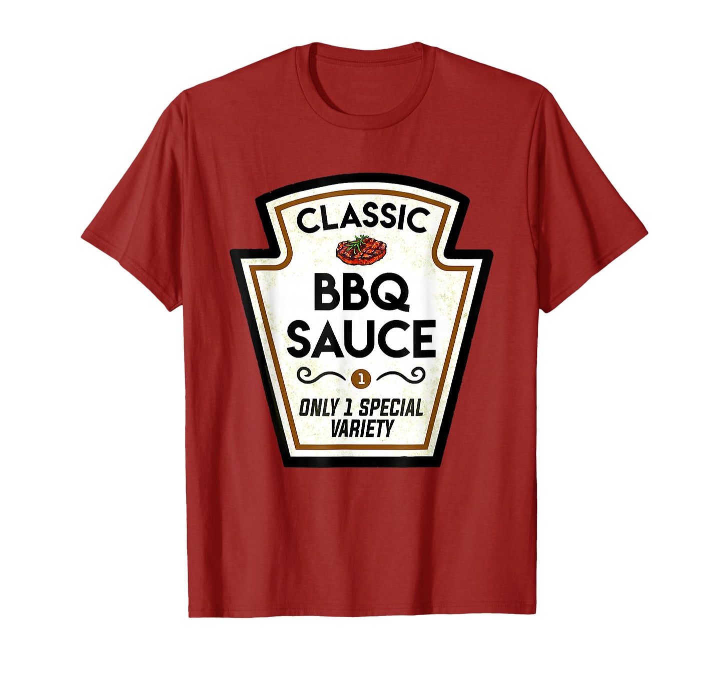 Barbecue BBQ Sauce Bottle Label Halloween Matching Costume T-Shirt
