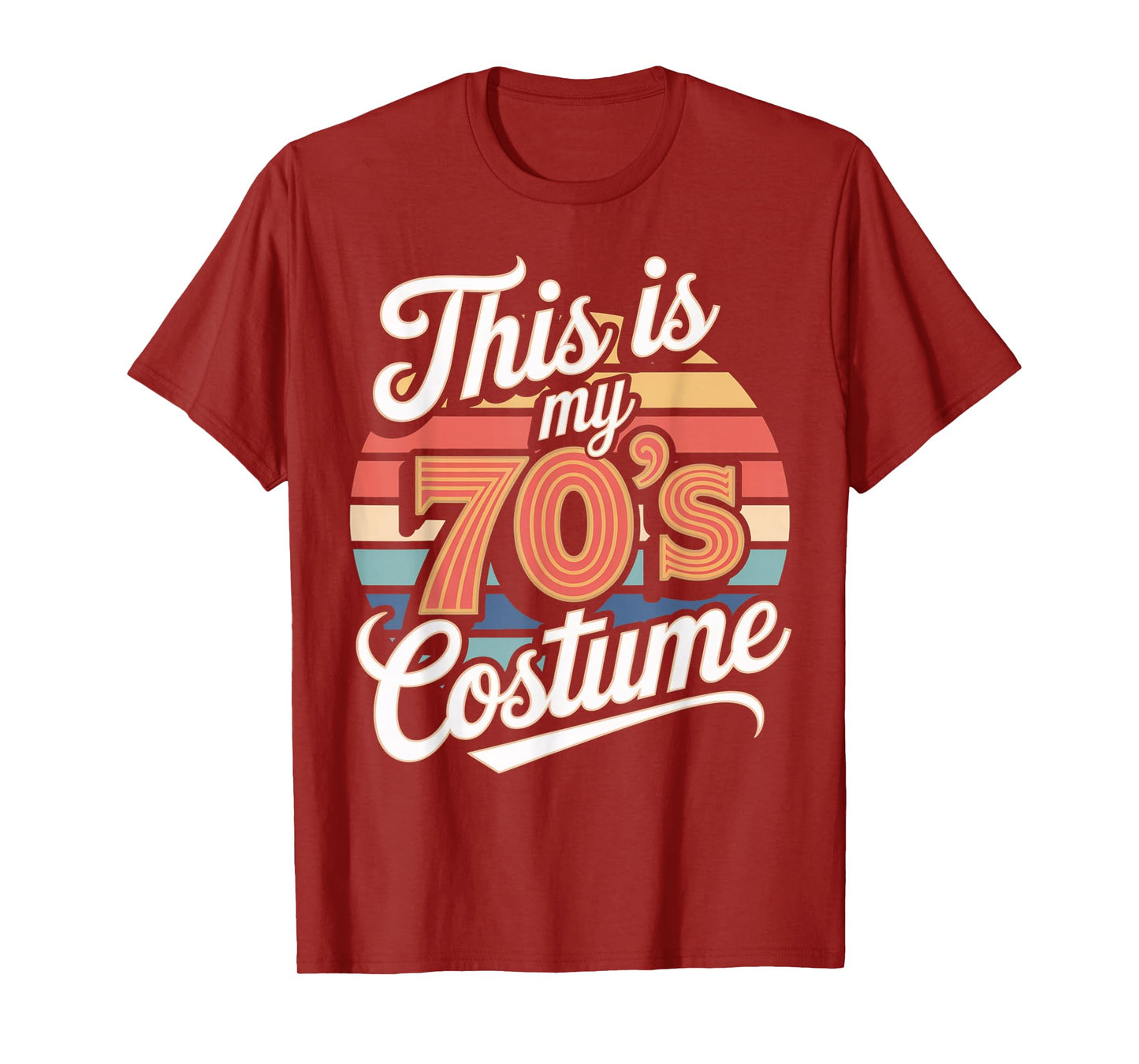 This Is My 70s Costume 70 Styles Men 70's Disco 1970s Outfit T-Shirt