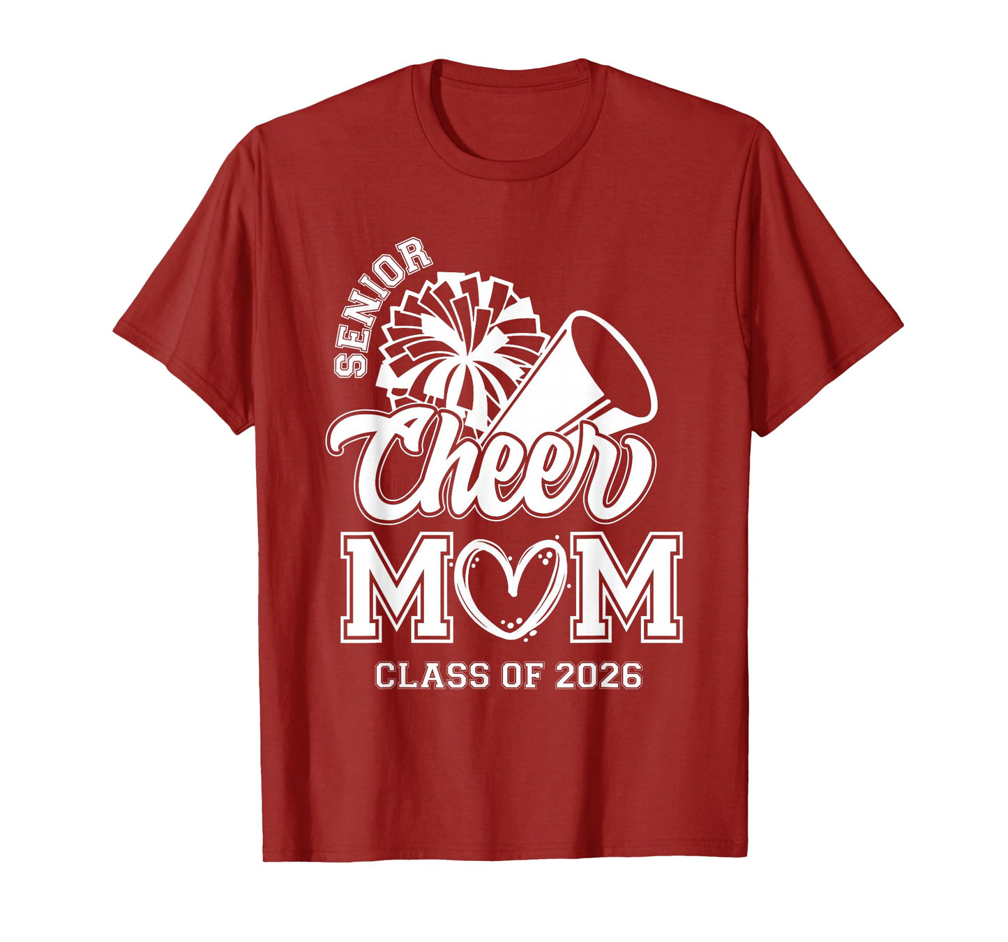Senior Cheer Mom Class of 2026 Pride T-Shirt