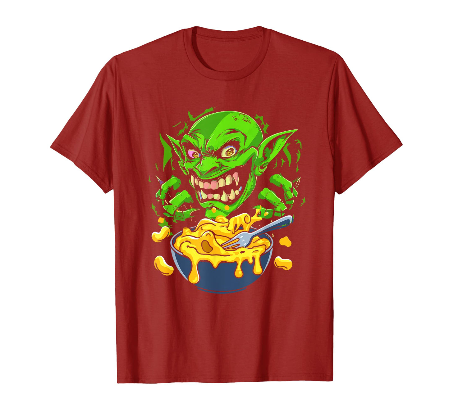 Cheddar Mac And Cheese Troll Goblin T-Shirt