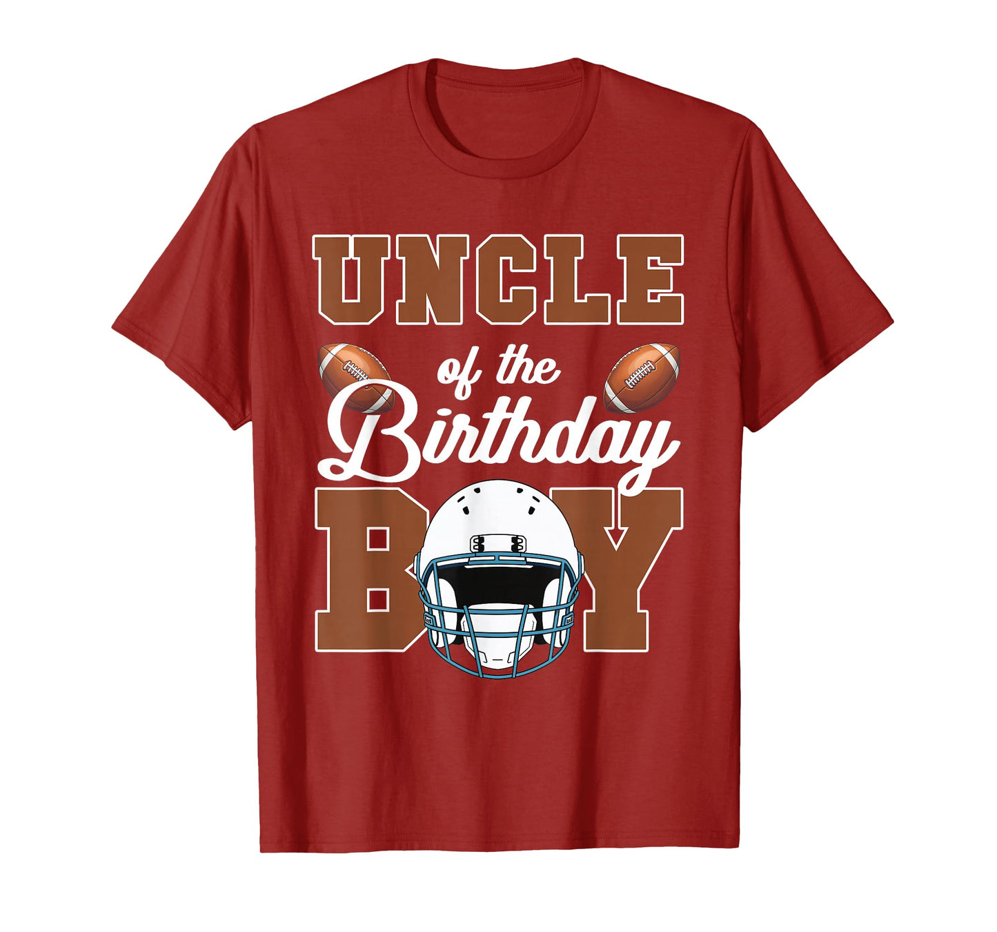 Uncle Of The Birthday Boy Football Party Family Matching T-Shirt