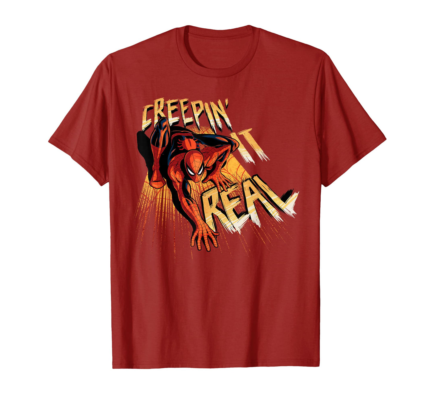 Marvel Super Heroes Spider-Man Creepin’ it Real Halloween T-Shirt