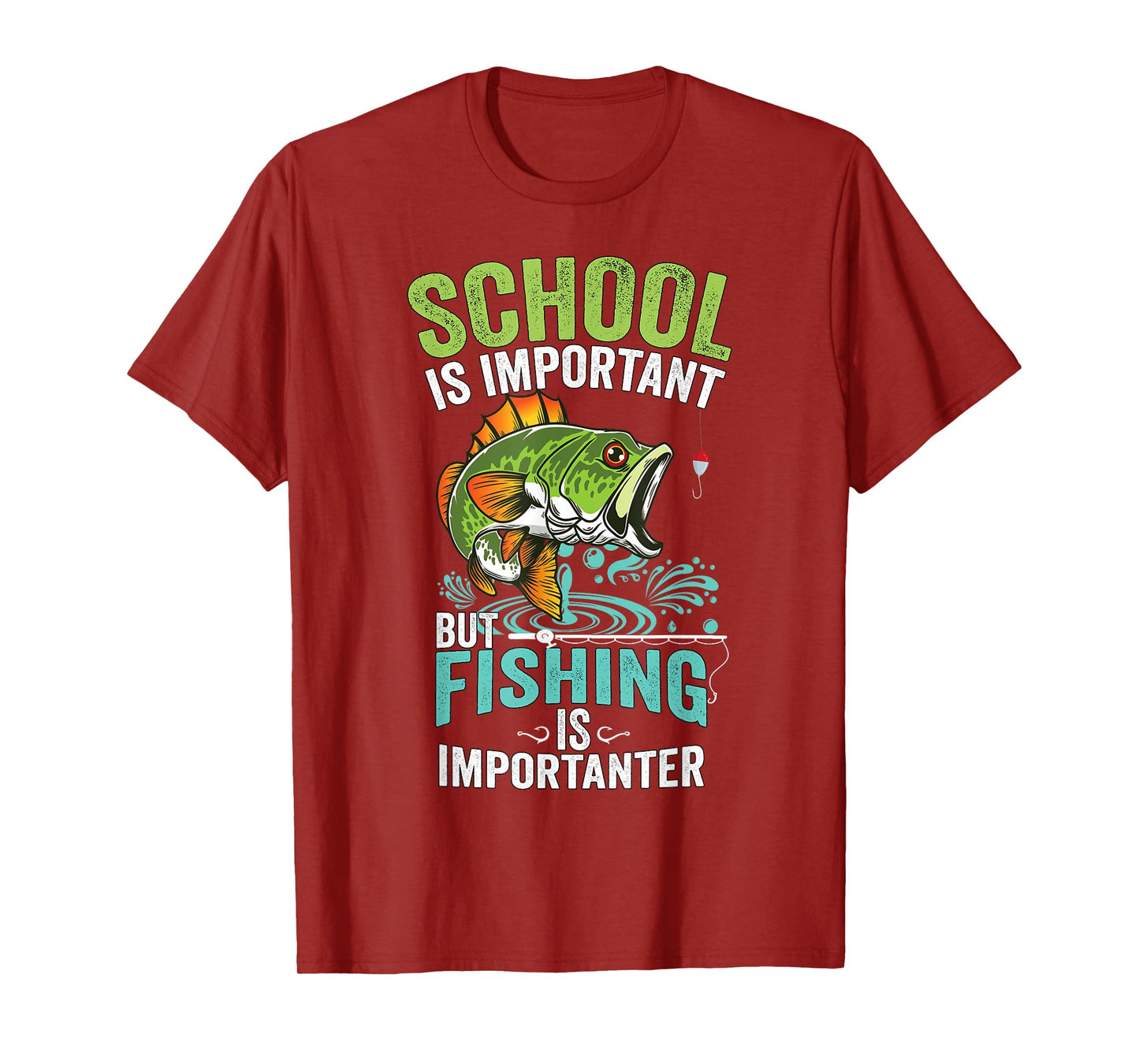 Funny Fishing For Boys Kids Fish Saying Bass Fisherman T-Shirt