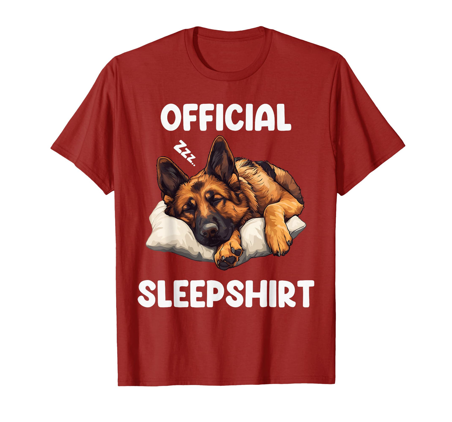Official German Shepherd Sleepshirt Dog Lover pajamas T-Shirt