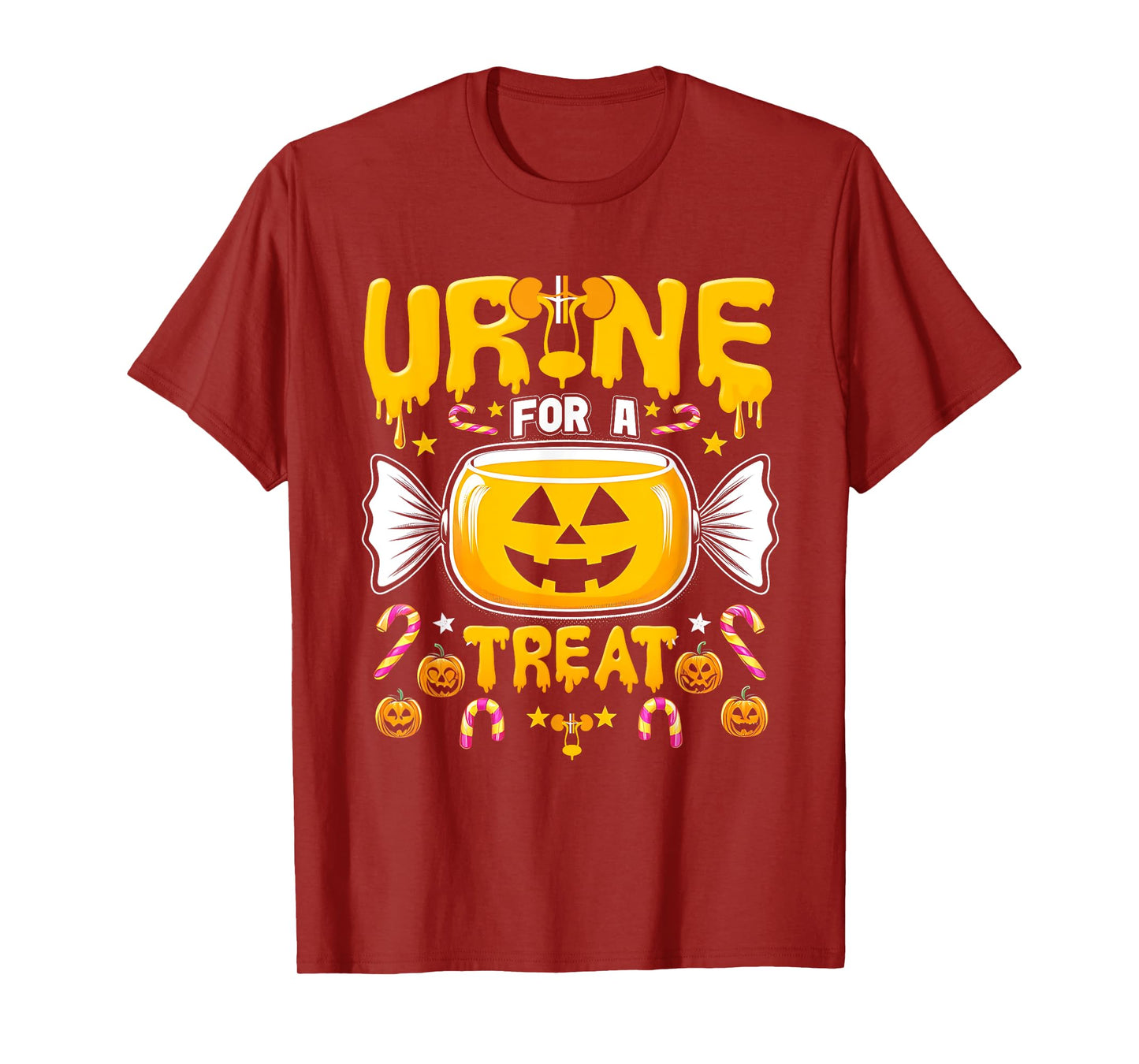 Urine For A Treat Candy Funny Halloween Urologist Joke T-Shirt