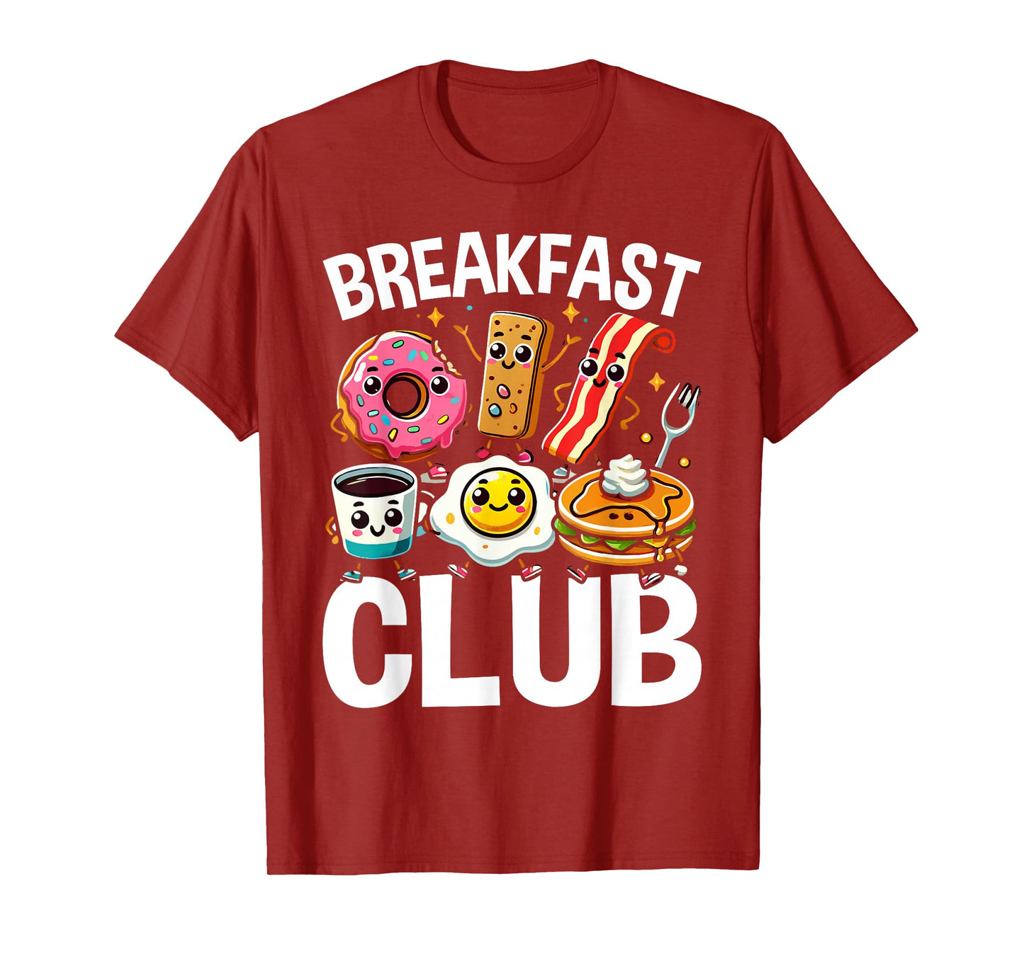 Breakfast Club Cute Kawaii Bfast Club Parody Funny Food Pun T-Shirt