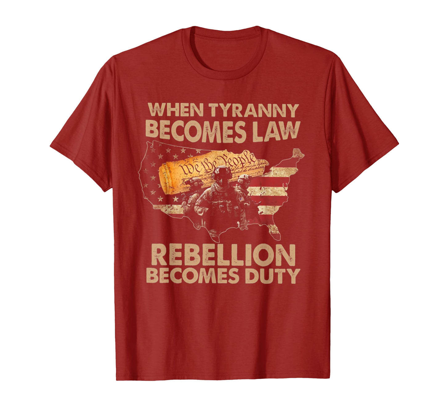 When Tyranny Becomes Law Rebellion Becomes Duty T-Shirt