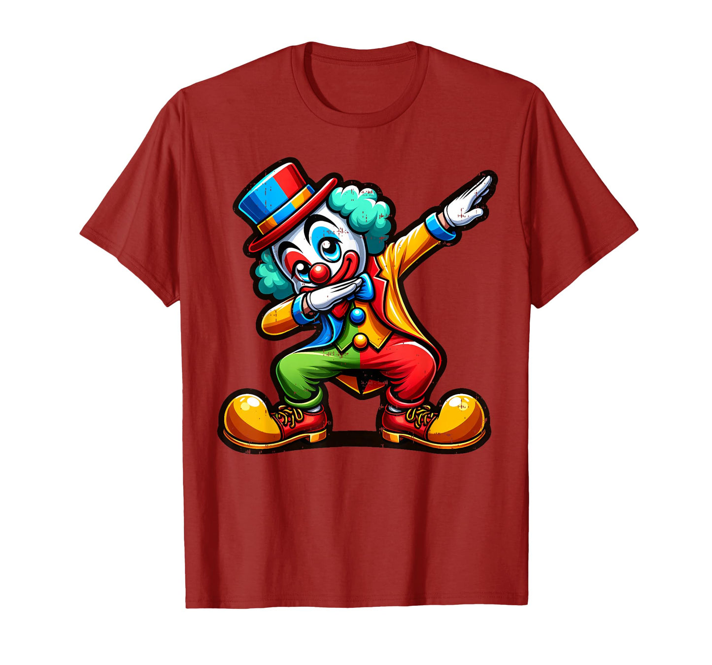 Clown Dabbing Funny Dancing Dab Boys Girls Kids T-Shirt