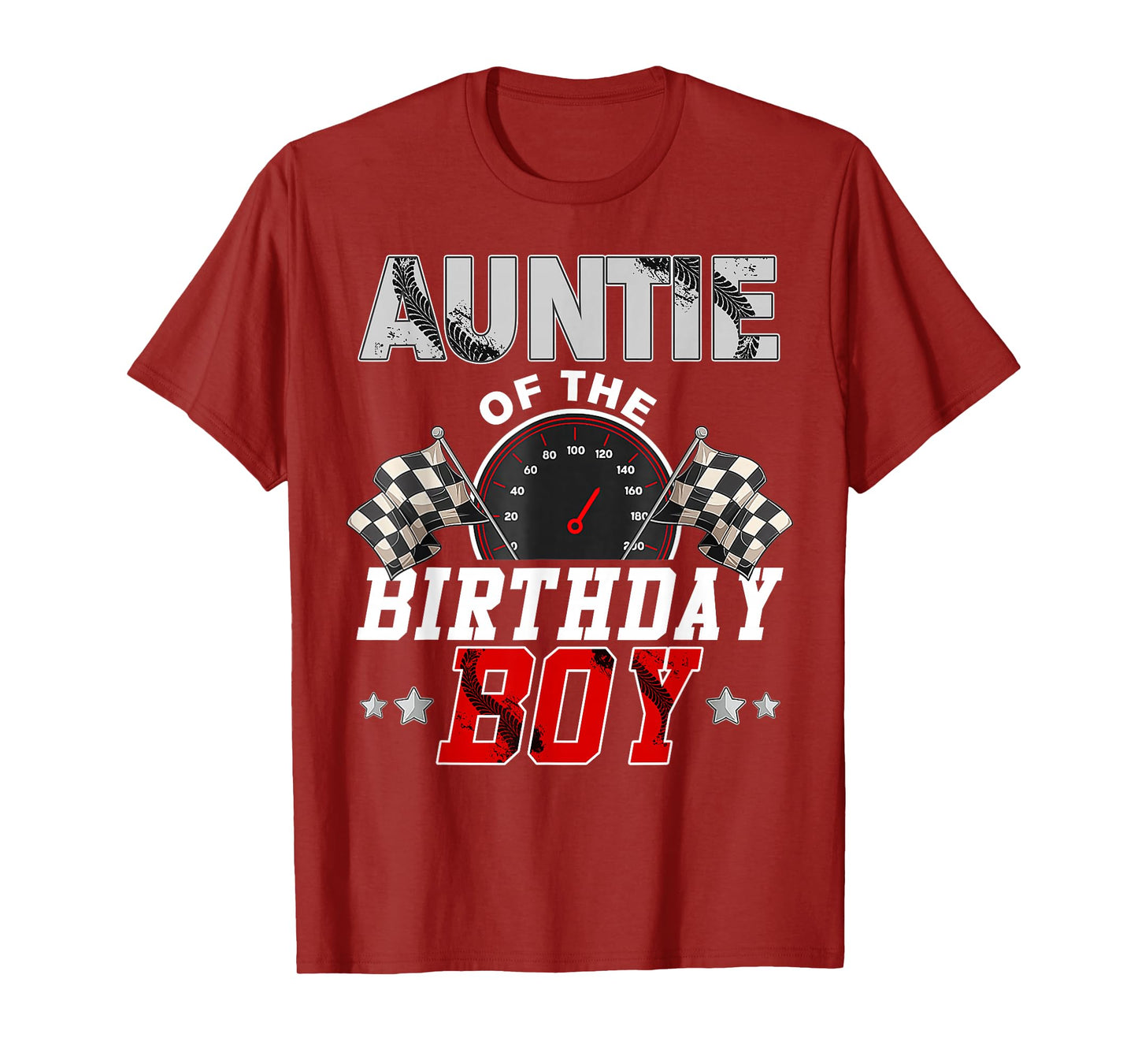 Auntie Of The Birthday Boy Race Car Racing Car Driver T-Shirt