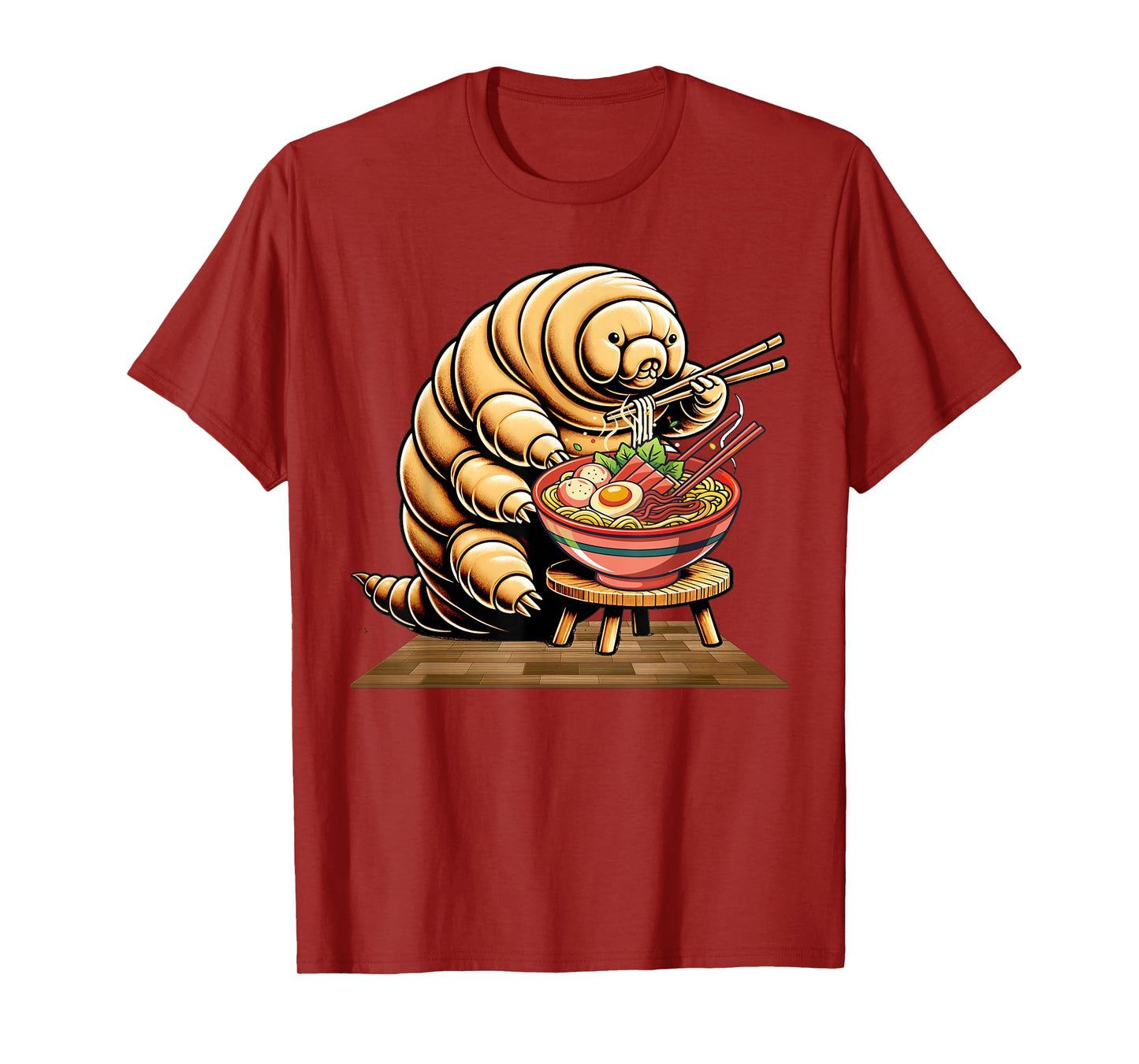 Funny Japanese Kawaii Ramen Noodles Water Bear Tardigrade T-Shirt