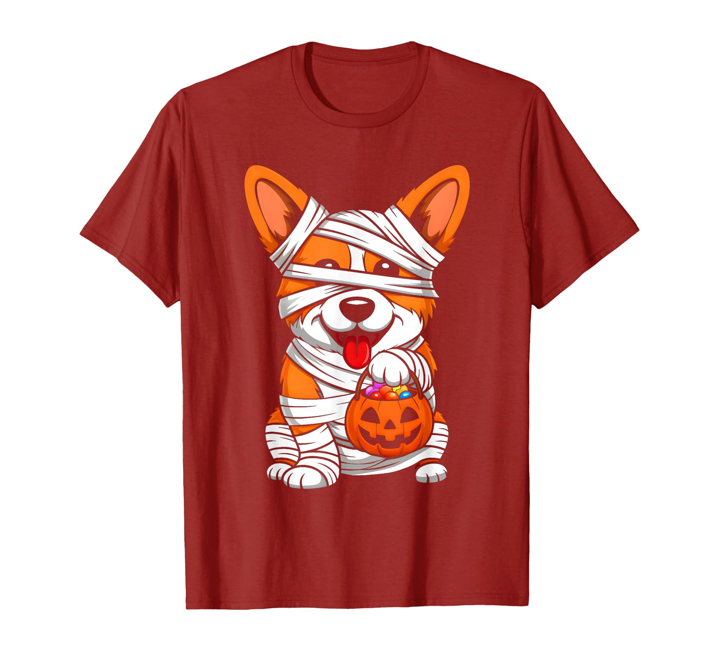 Mummy Corgi Dog Fall Pumpkin Spooky Season Halloween Costume T-Shirt