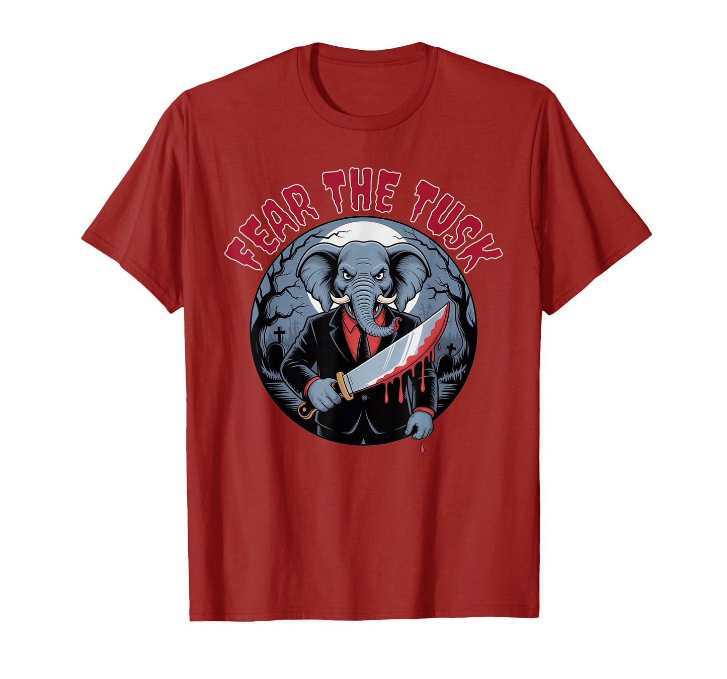 Fear The TUSK, Alabama Elephant Lovers Halloween Costume T-Shirt