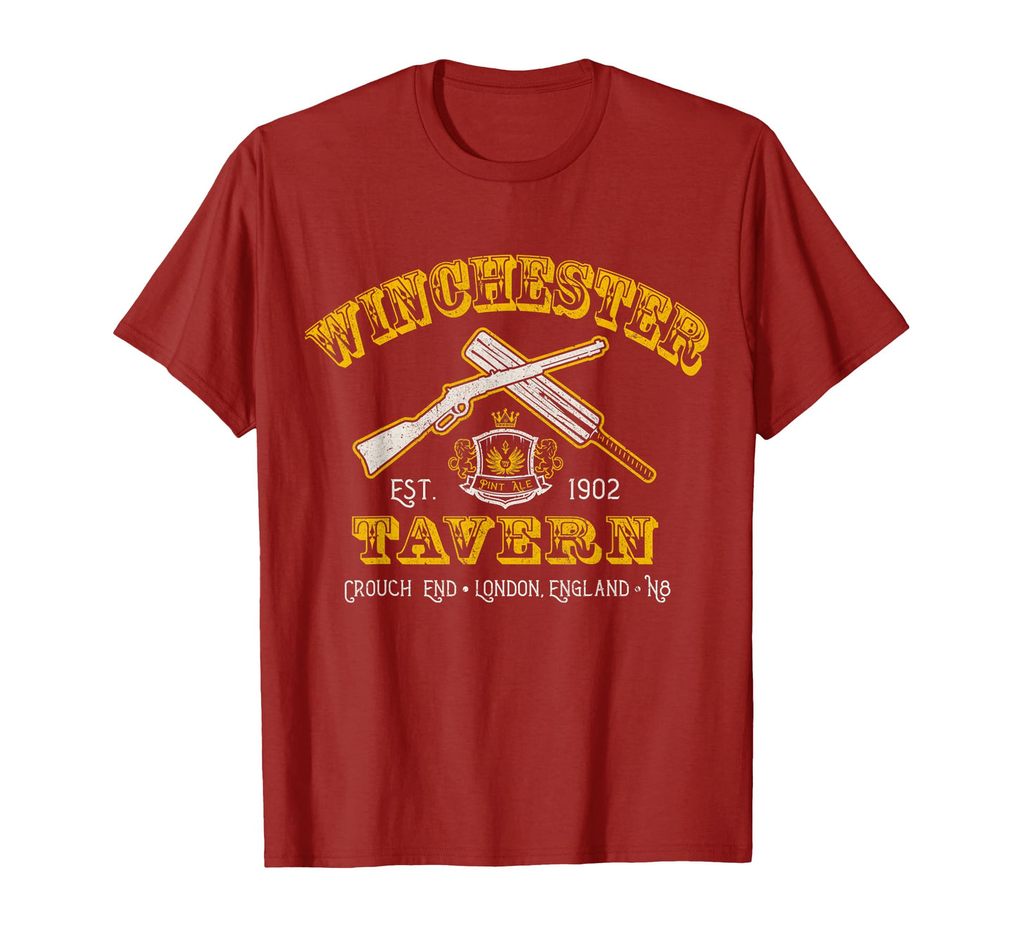 Winchester Shaun Of Zombie Movie Tavern The Dead T-Shirt