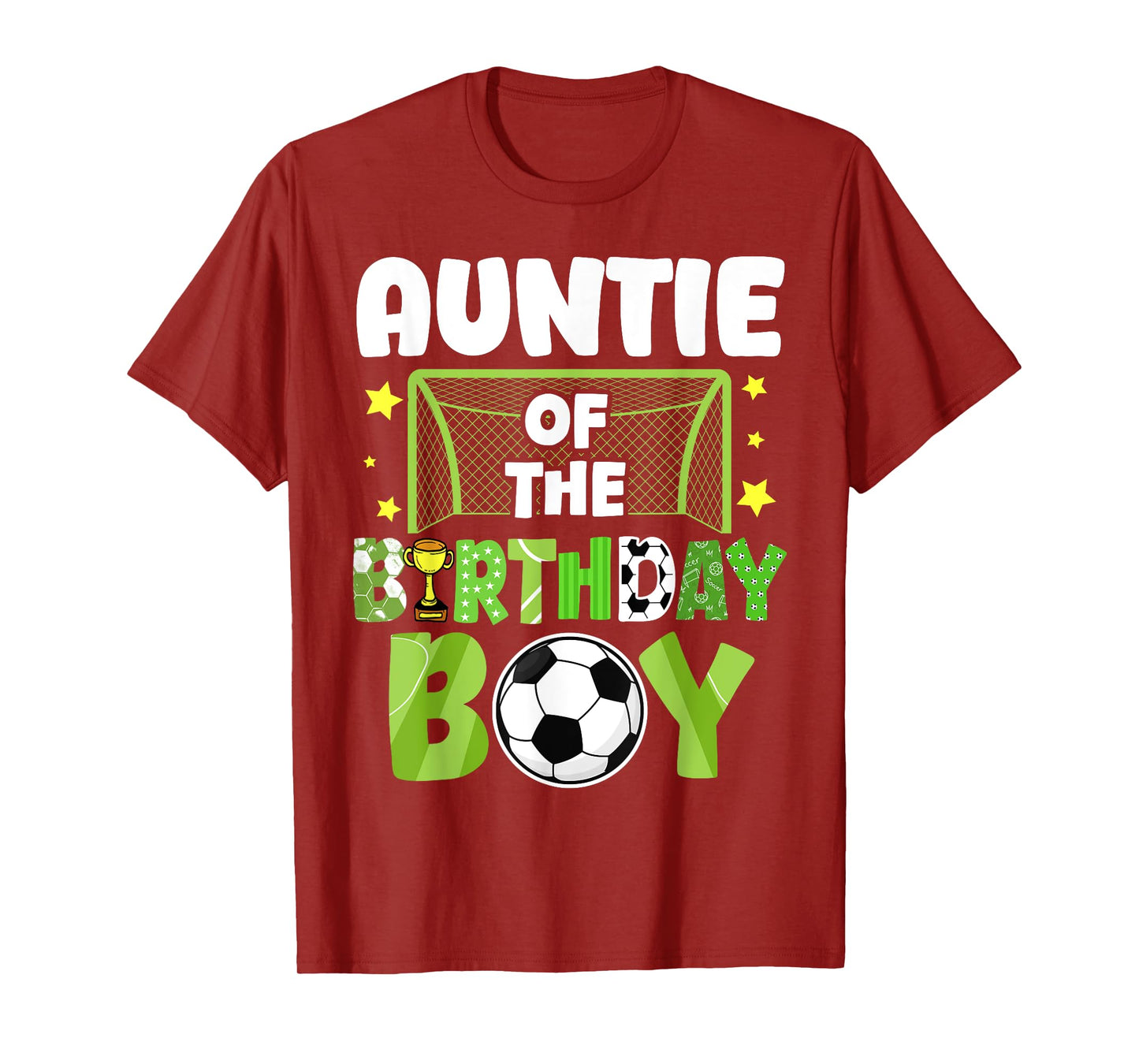 Soccer Auntie Birthday Boy Party Soccer Family Matching T-Shirt