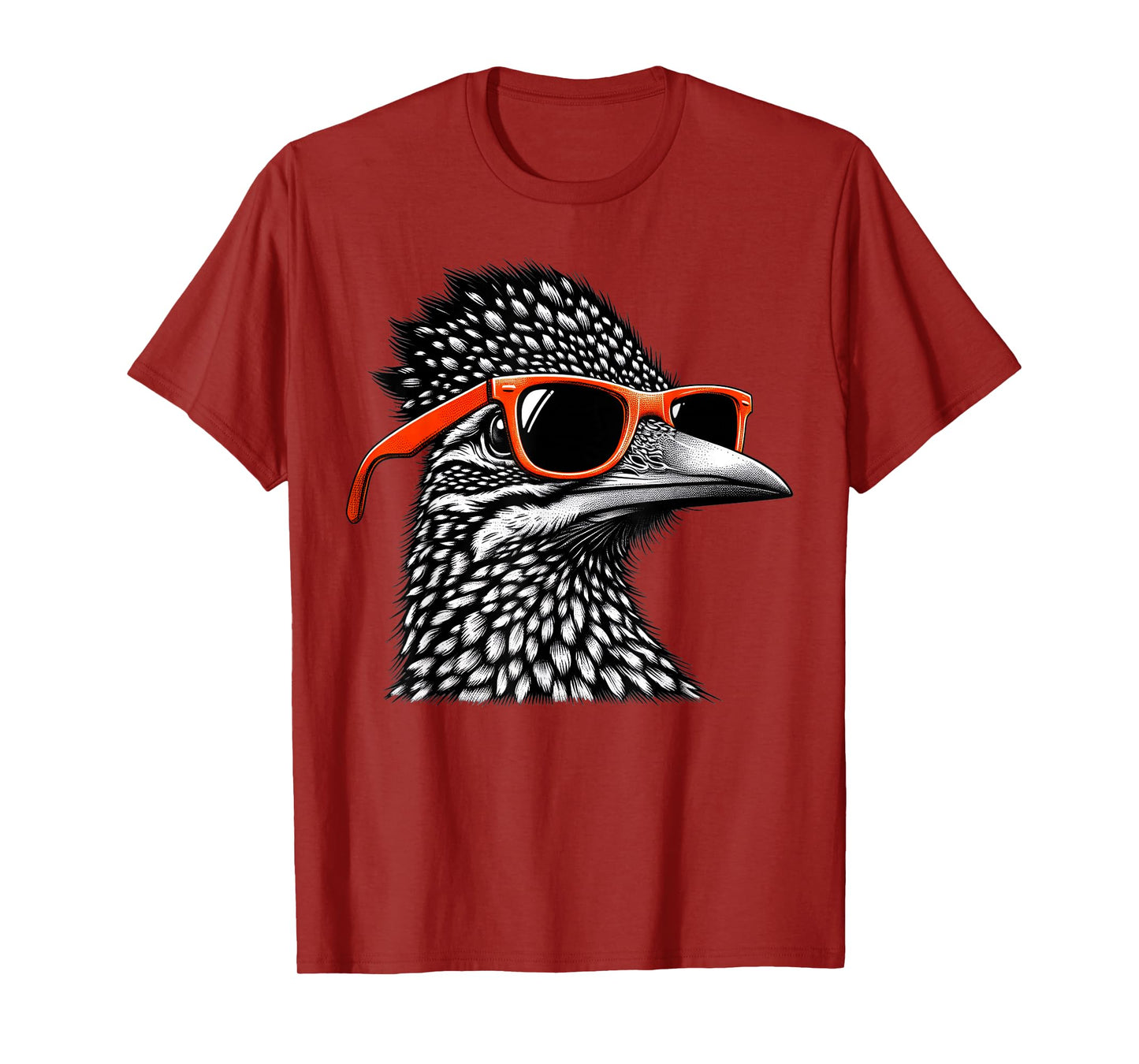 Cool Roadrunner Bird Wearing Sunglasses Graphic Art T-Shirt