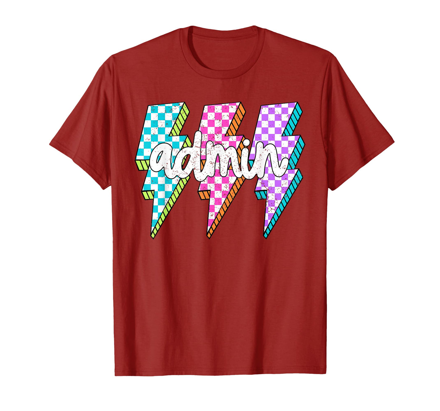 Admin Squad Lightning Bolt School Assistant Principal T-Shirt