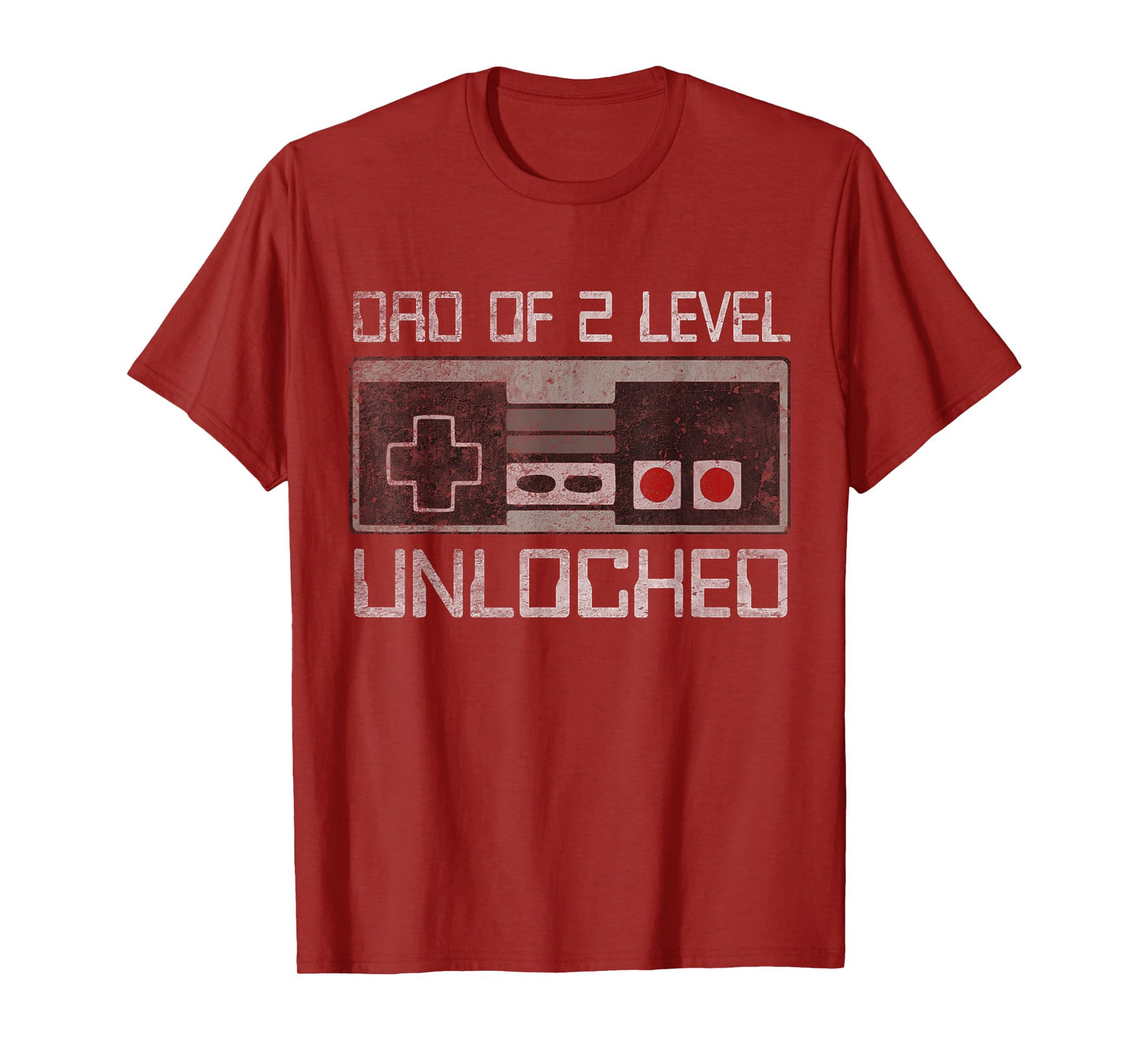 Daddy Again Leveled Up To Dad Of 2 Level Unlocked Father Day T-Shirt
