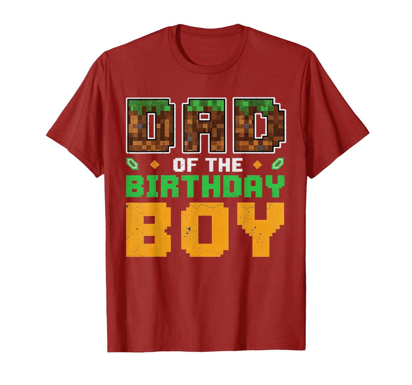 Pixel Dad of The Birthday Boy Gamer Gift for Men Women Kid T-Shirt