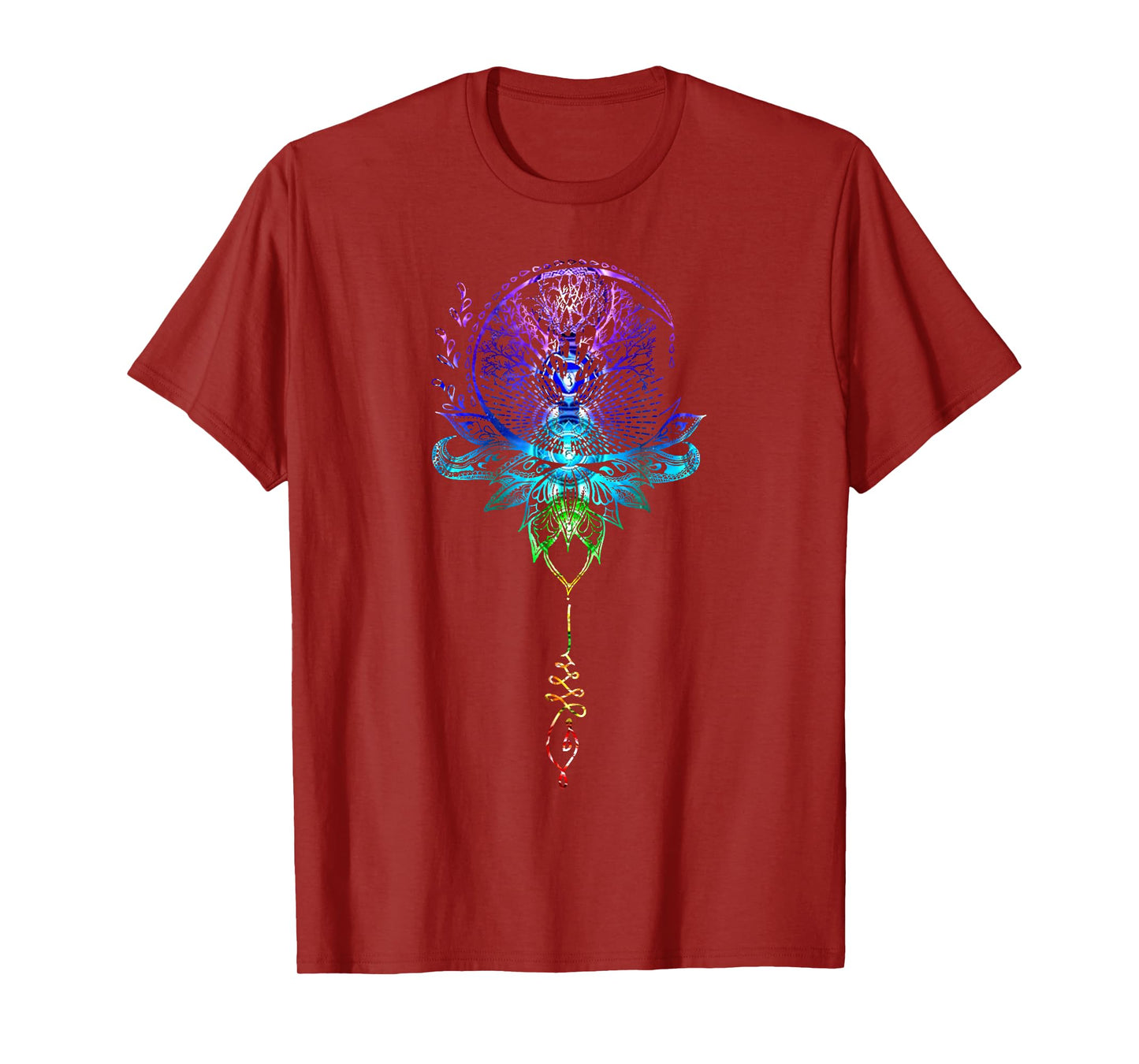 Mandala Lotus Unalome Tree of Life Chakra T-Shirt