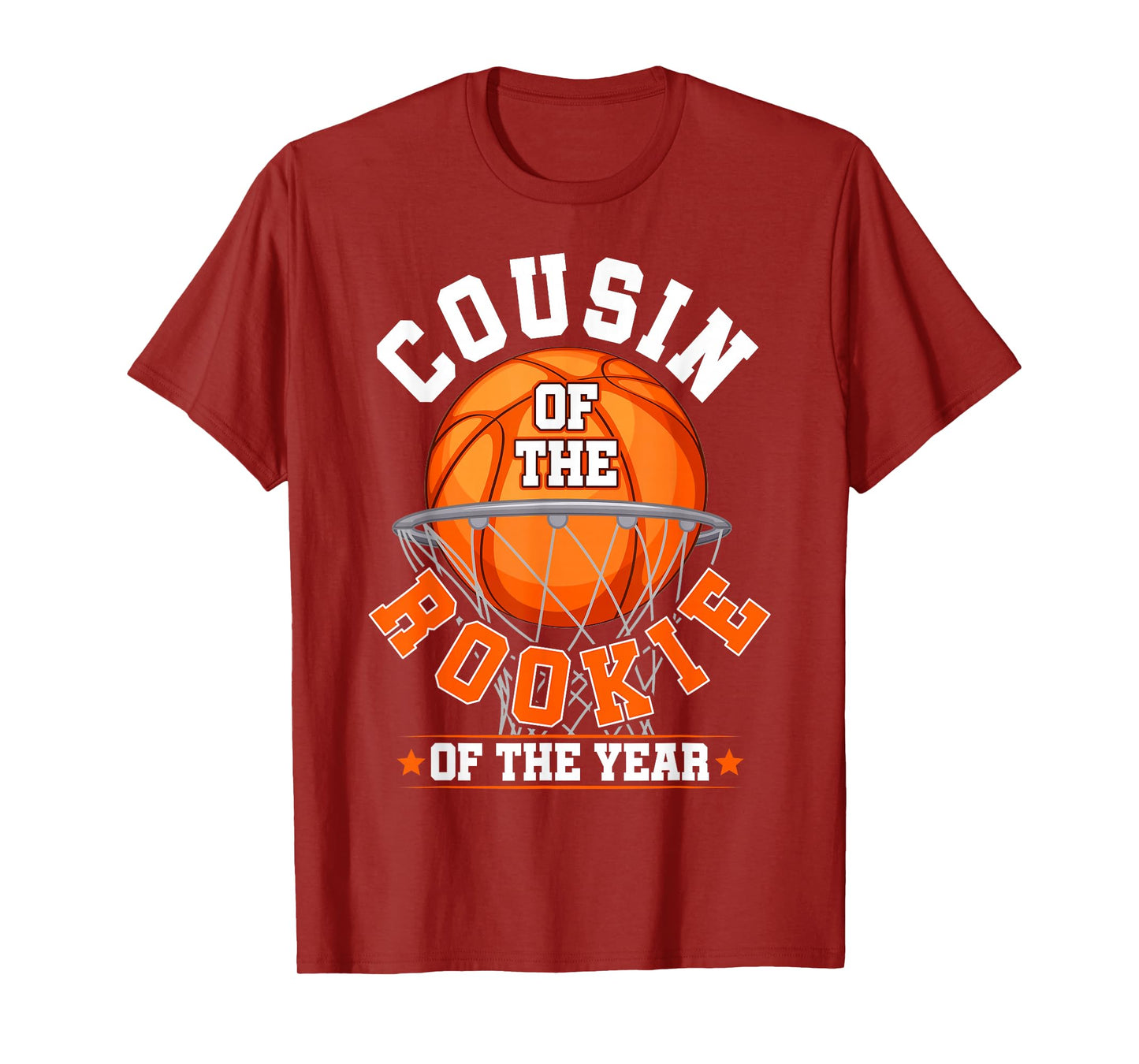 Cousin of Rookie 1st Birthday Basketball Family Matching T-Shirt