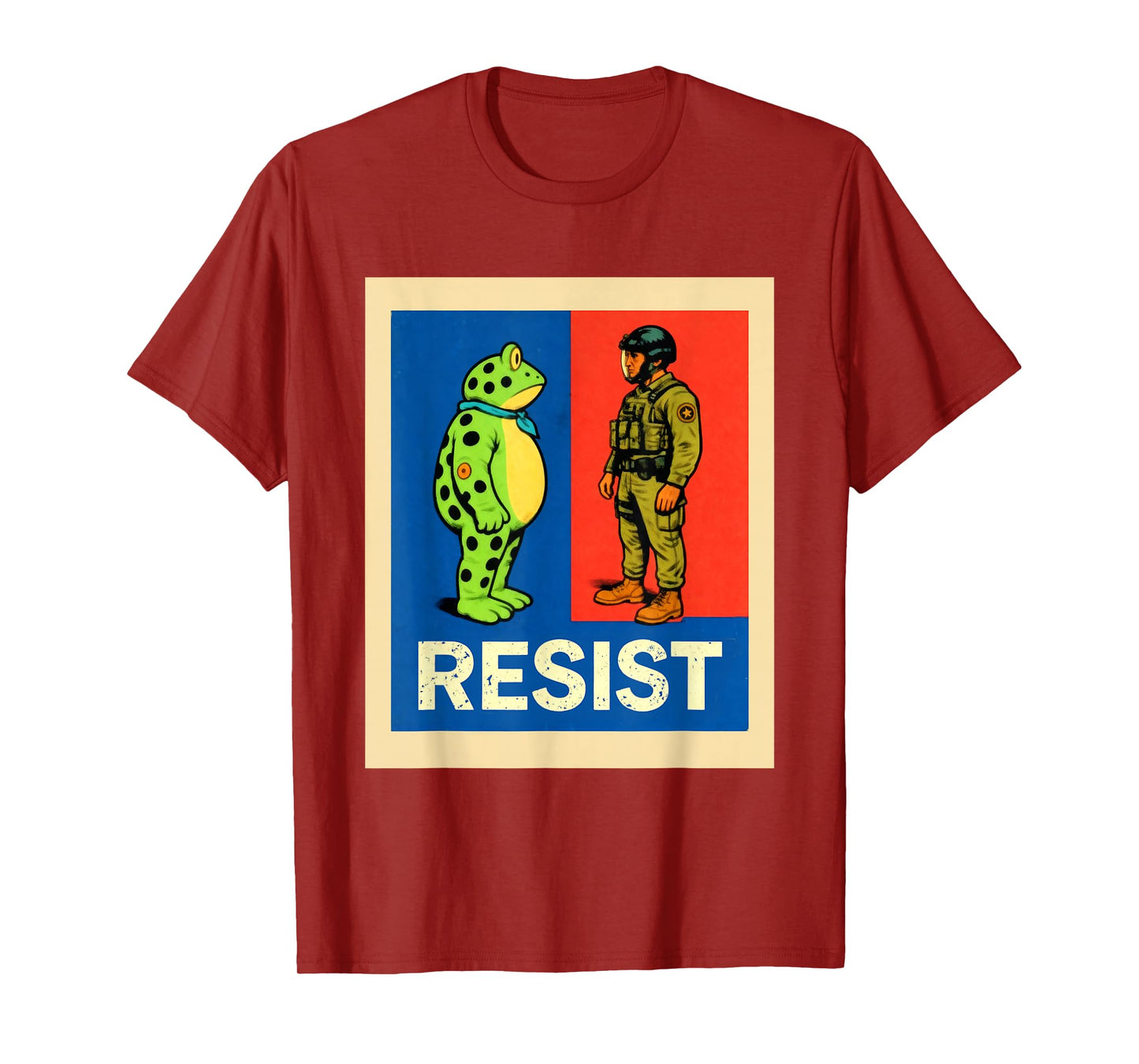 Resist Frog Portland Activist Protest for Men and Women T-Shirt