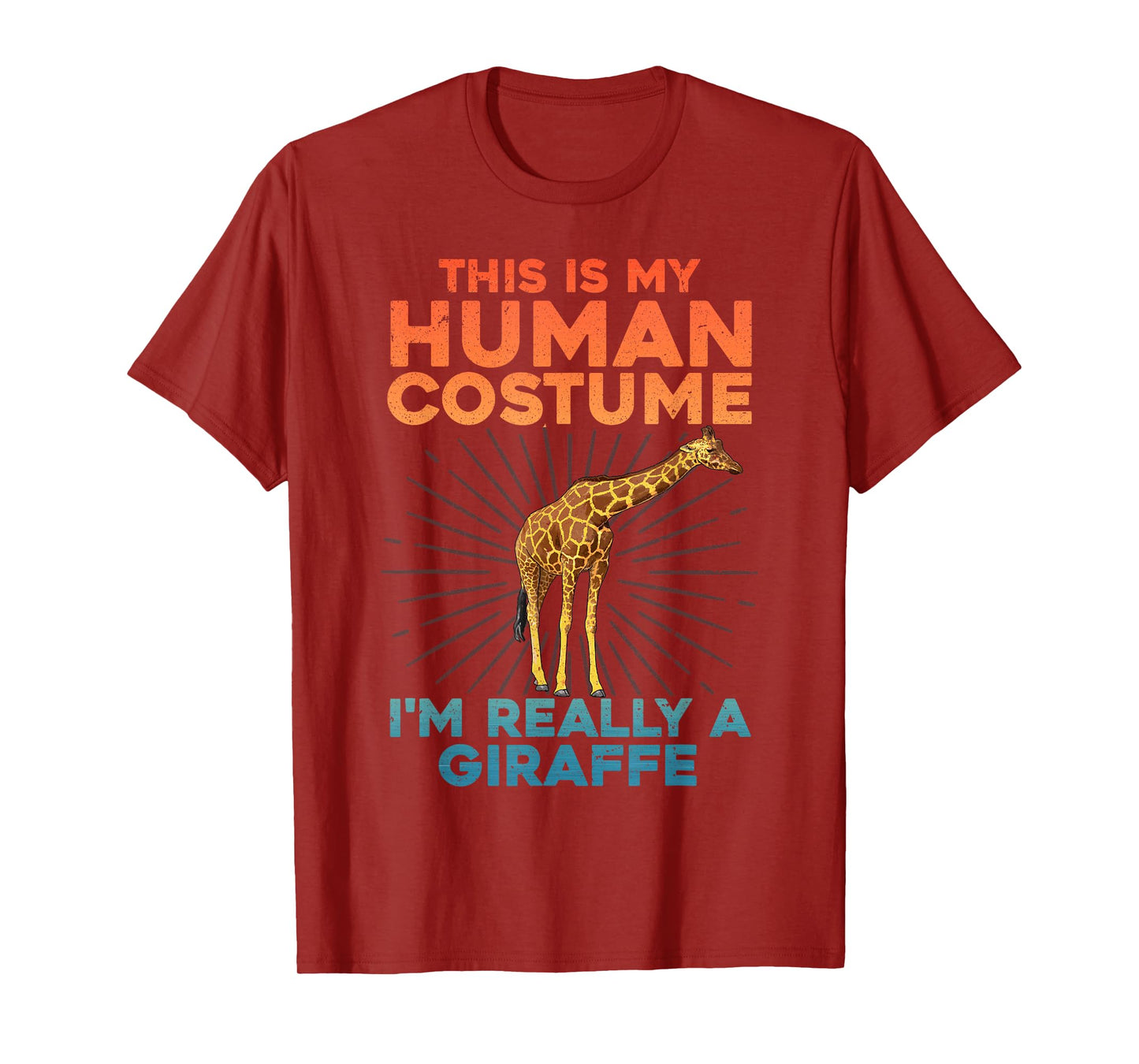 Cool Giraffe Art For Men Women Kids Toddler Giraffe Costume T-Shirt