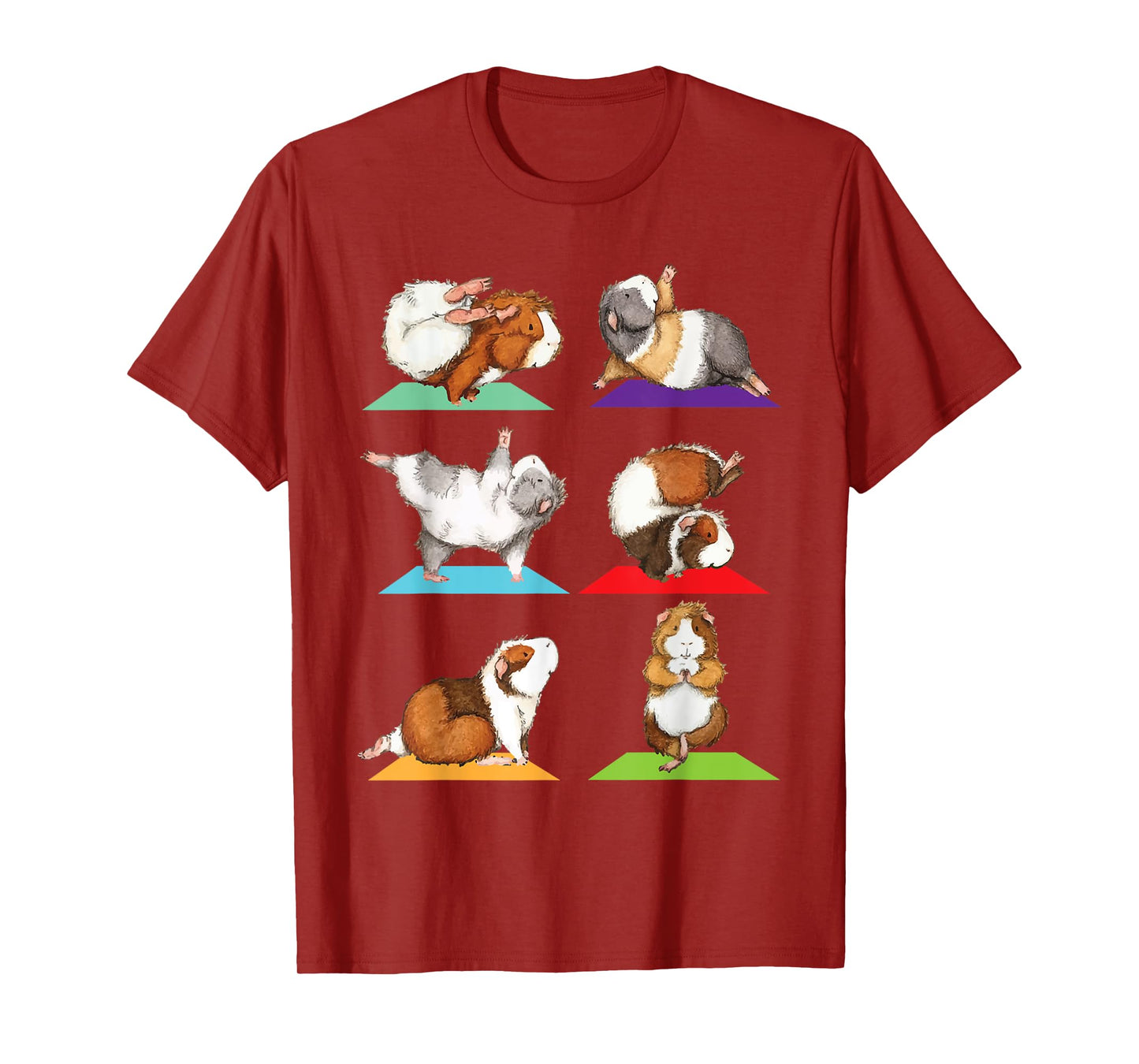 Guinea Pig Yoga - Fitness Exercise Animal Rodent Pet Lover T-Shirt