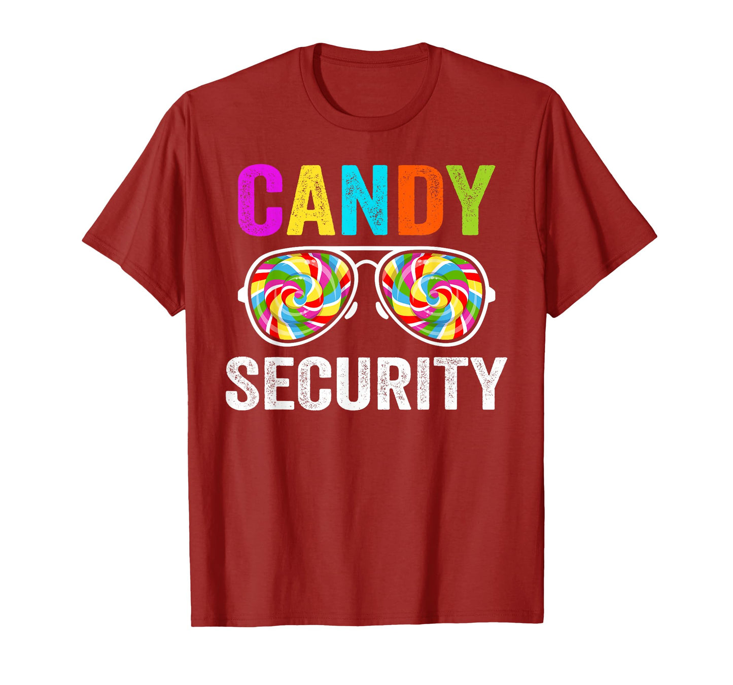 Candy Security Halloween Costume Funny Birthday Family Party T-Shirt