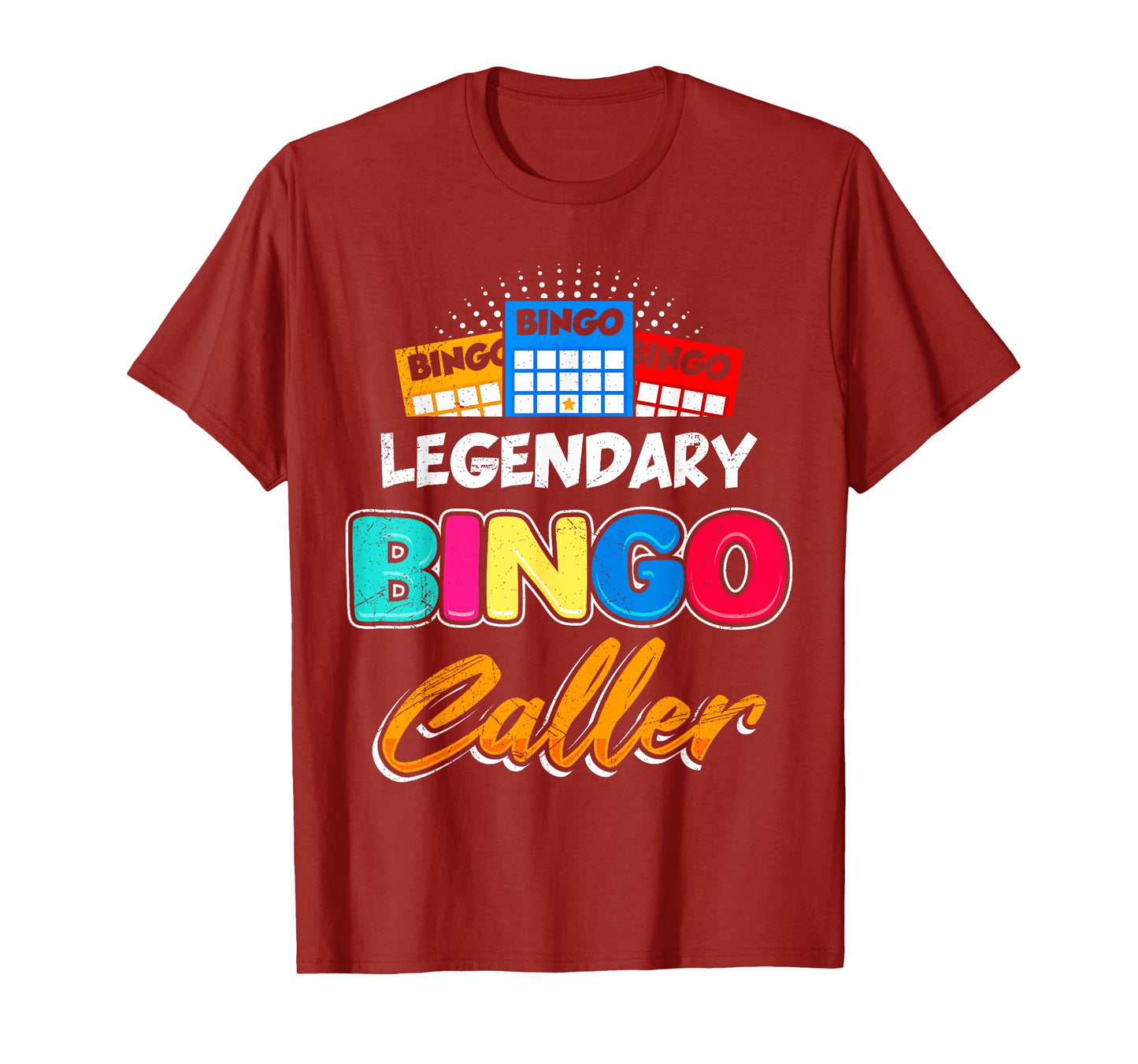 Bingo LEGENDARY BINGO CALLER Funny Bingo Fanatics T-Shirt
