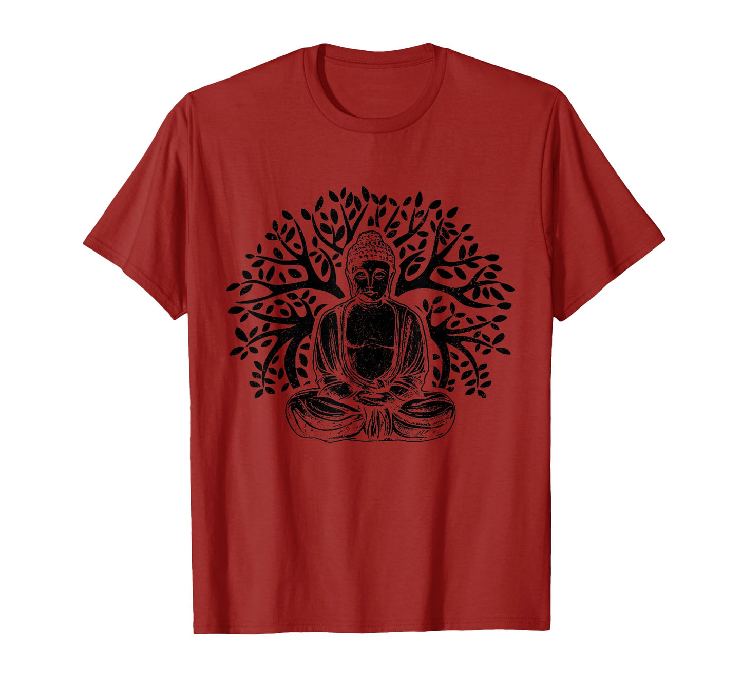 Buddha Tree Meditation Yoga Zen Buddhism Yogi Buddhist T-Shirt