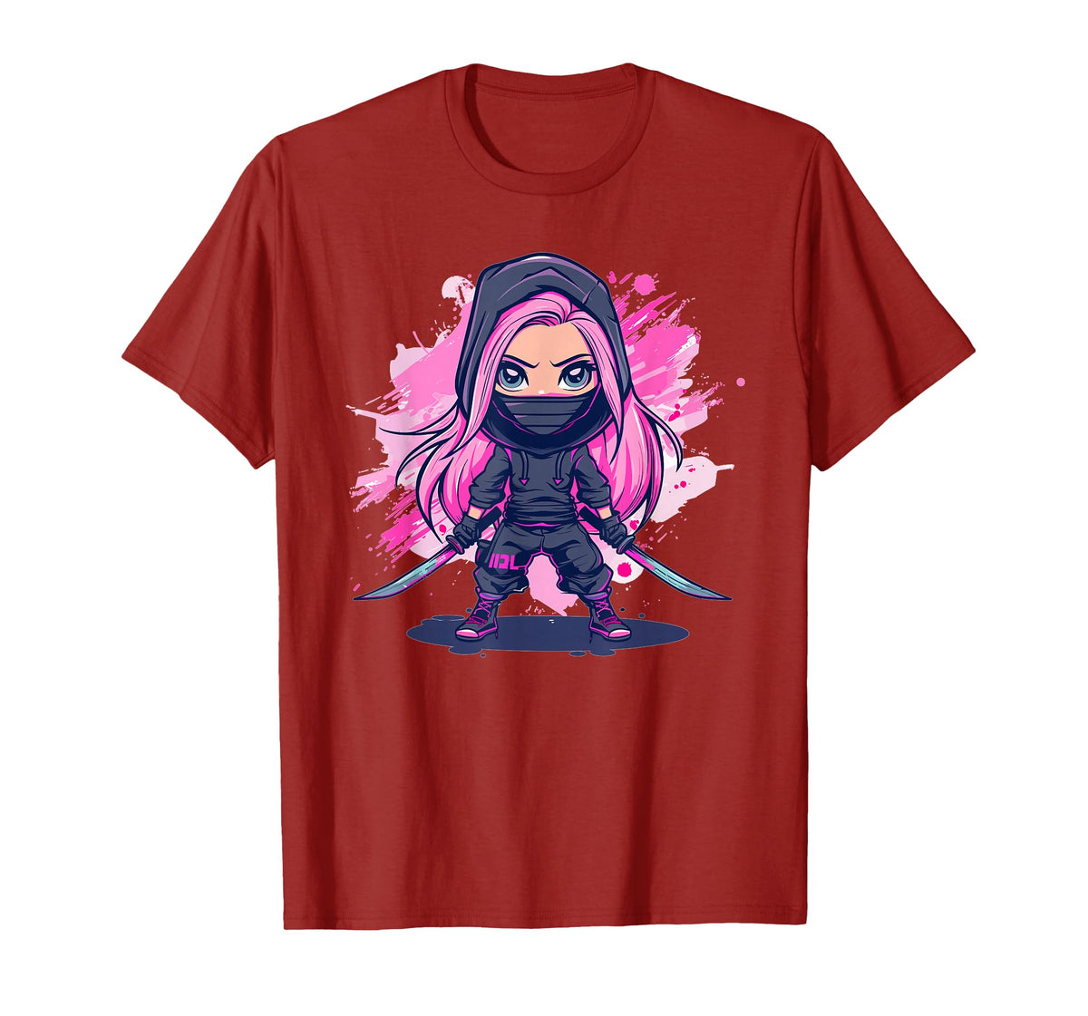 Cute Ninja Girl I Pastel Ninja T-Shirt