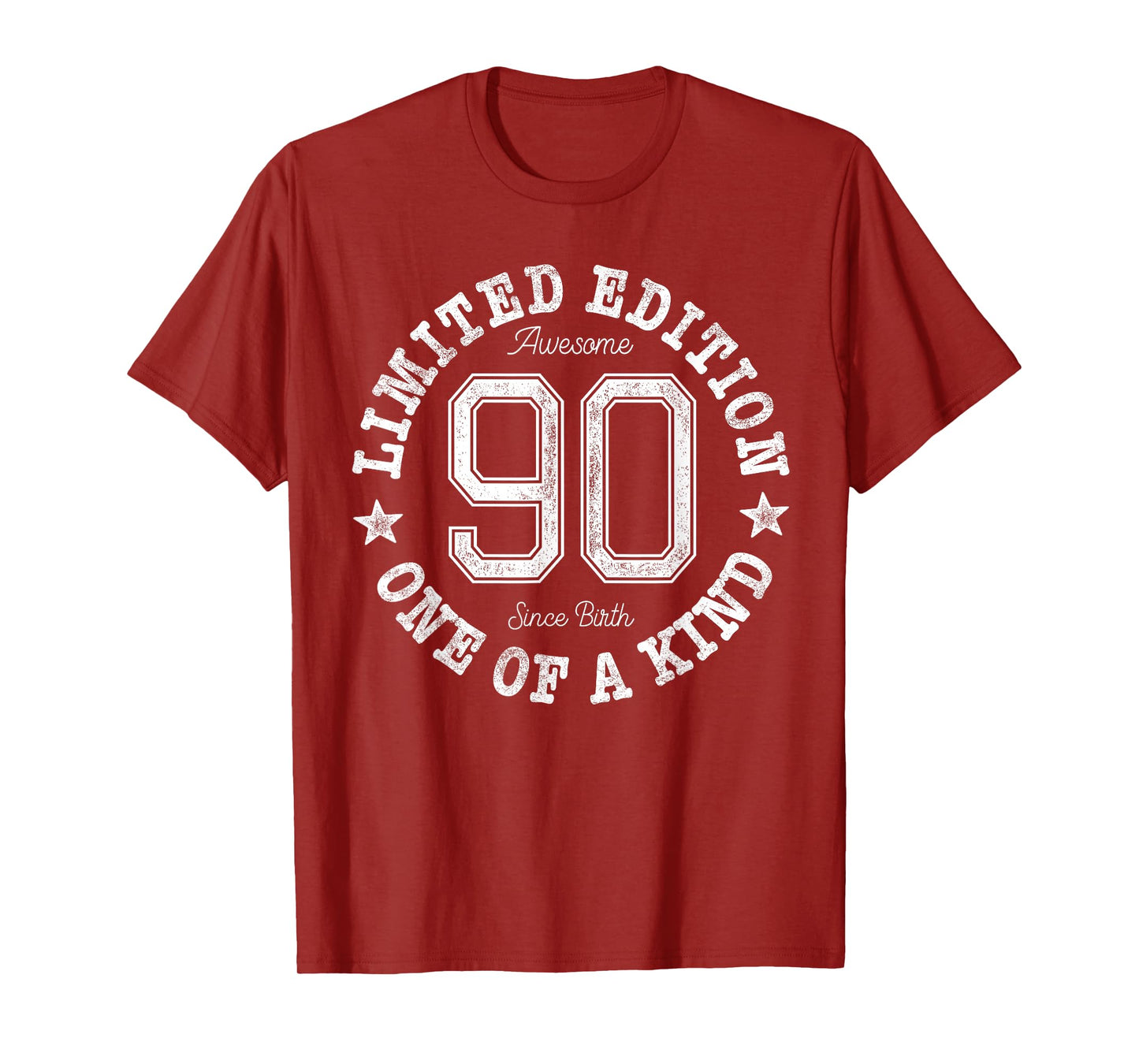 90 Limited Edition One of a Kind 90th Birthday 90-Year-Old T-Shirt