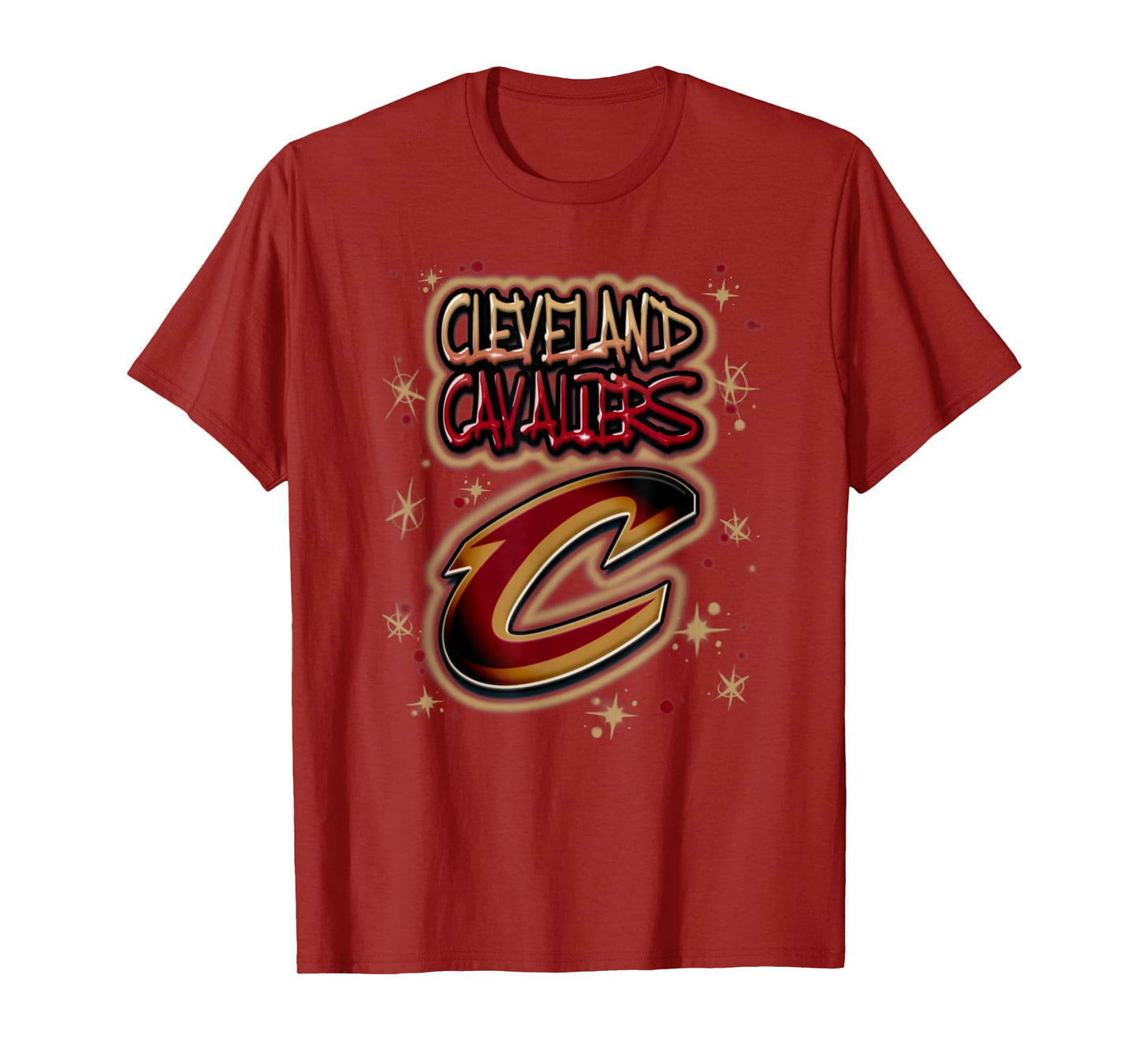 NBA Cleveland Cavaliers Airbrush Logo T-Shirt