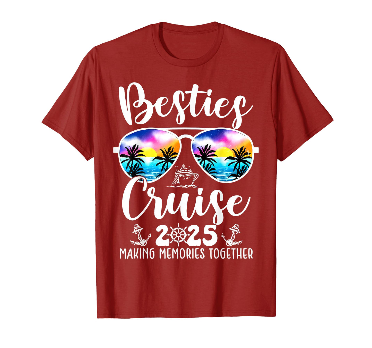 Besties Cruise 2025 Matching Friends Group Cruising Vacation T-Shirt