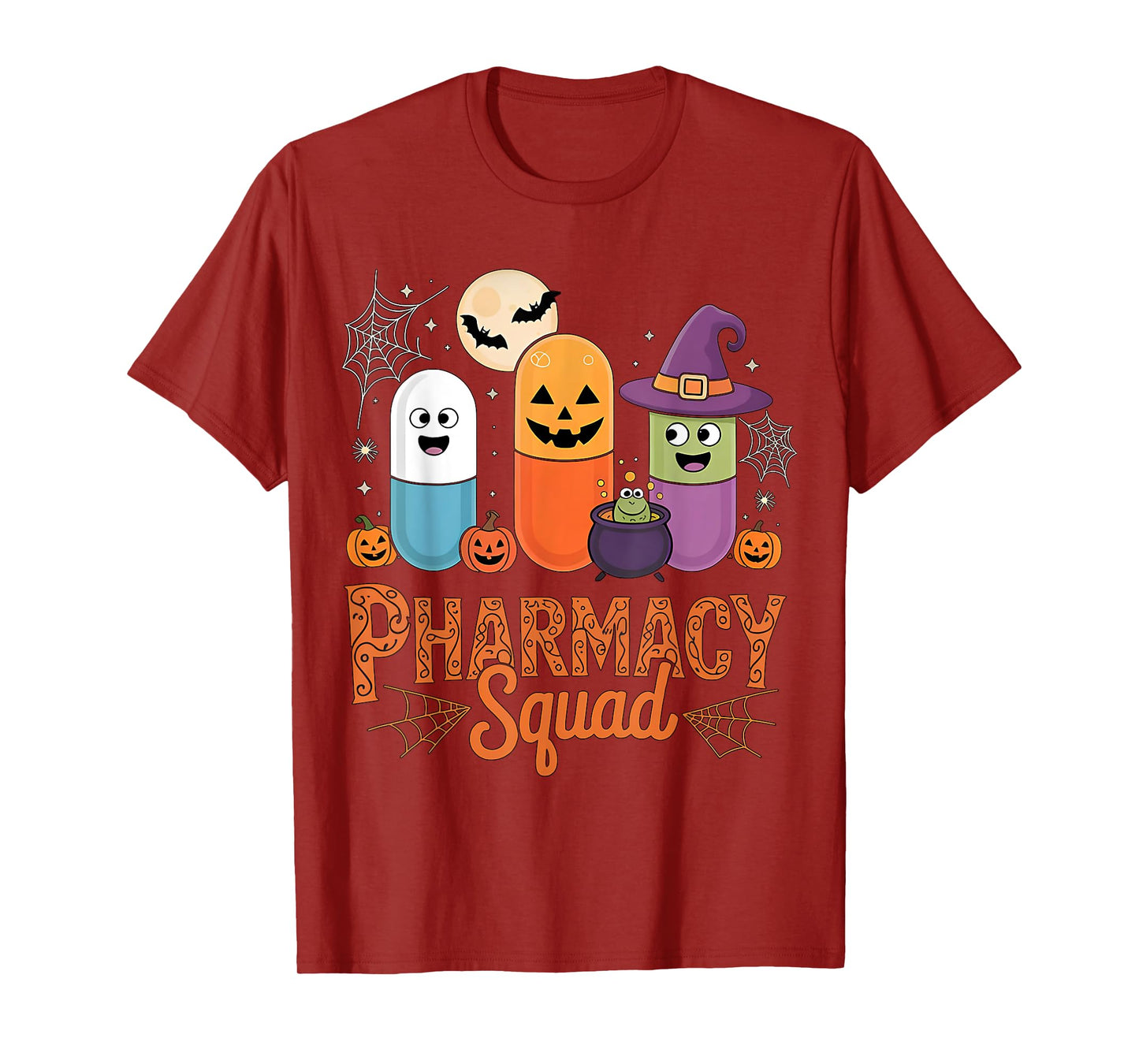 Funny Pills Pharmacy Pharmacist Squad Cute Halloween Costume T-Shirt