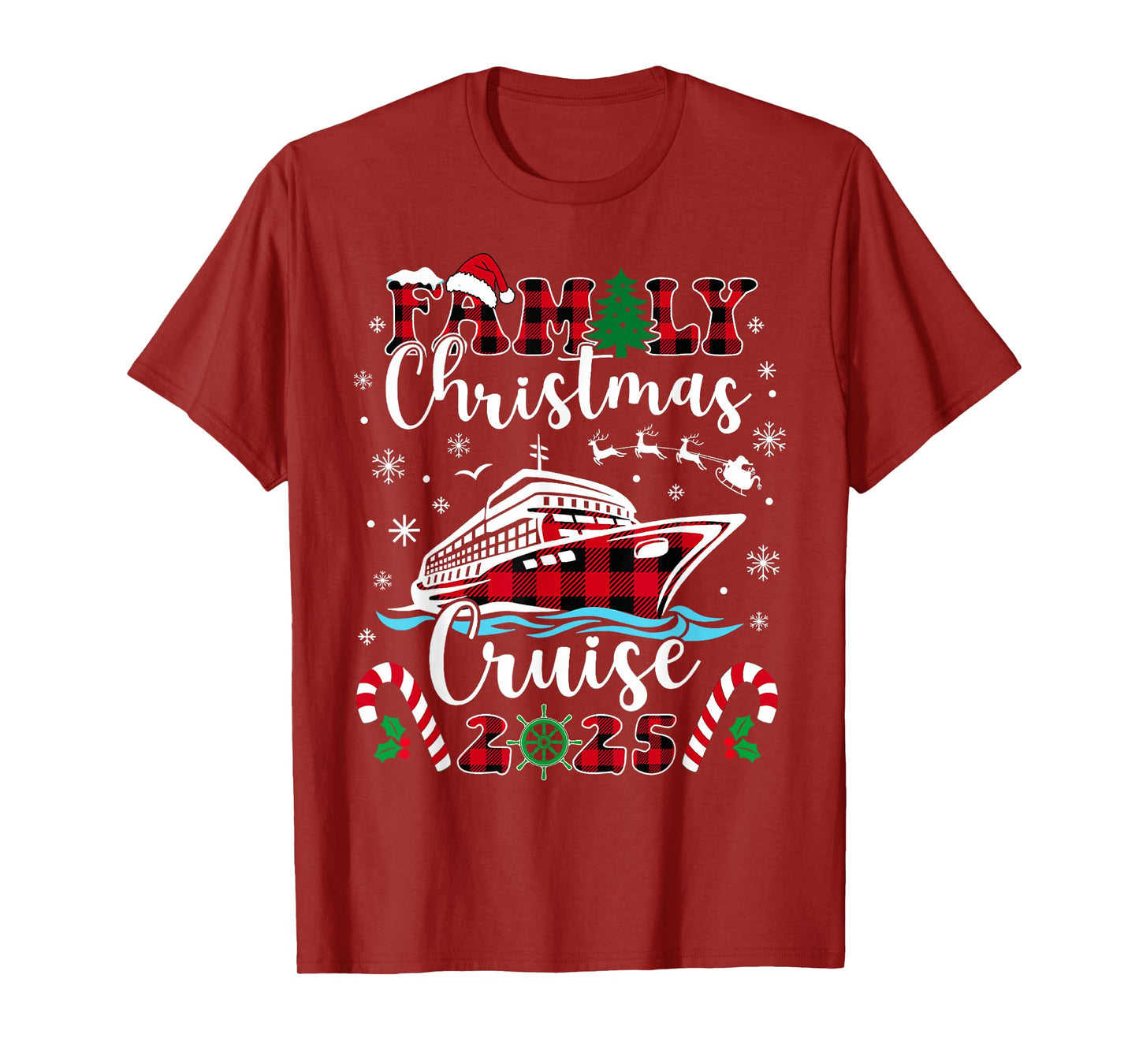 Family Christmas Cruise 2025 Matching Family Cruise Holiday T-Shirt
