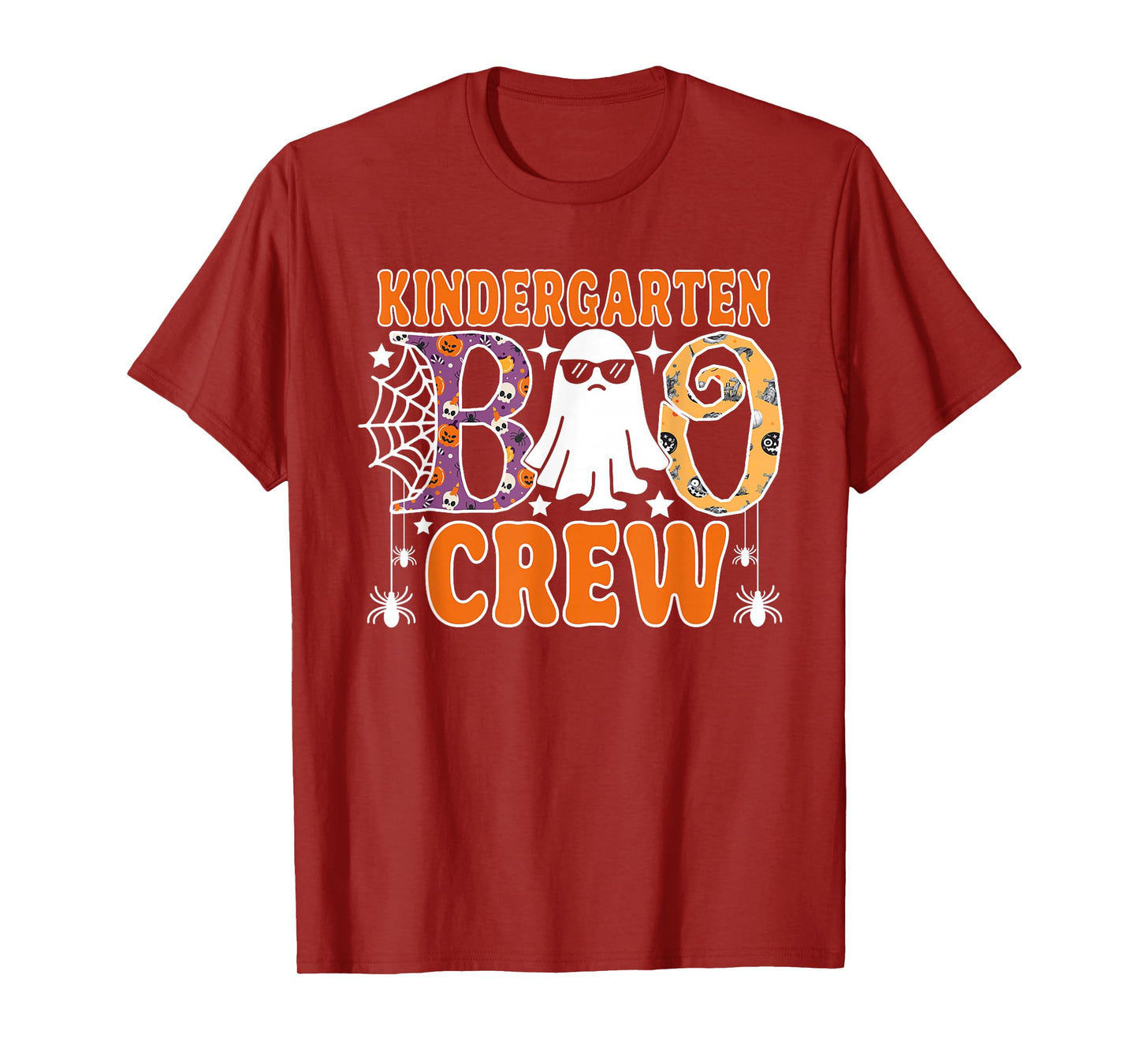Kindergarten Boo Crew Funny Halloween Teachers Students T-Shirt