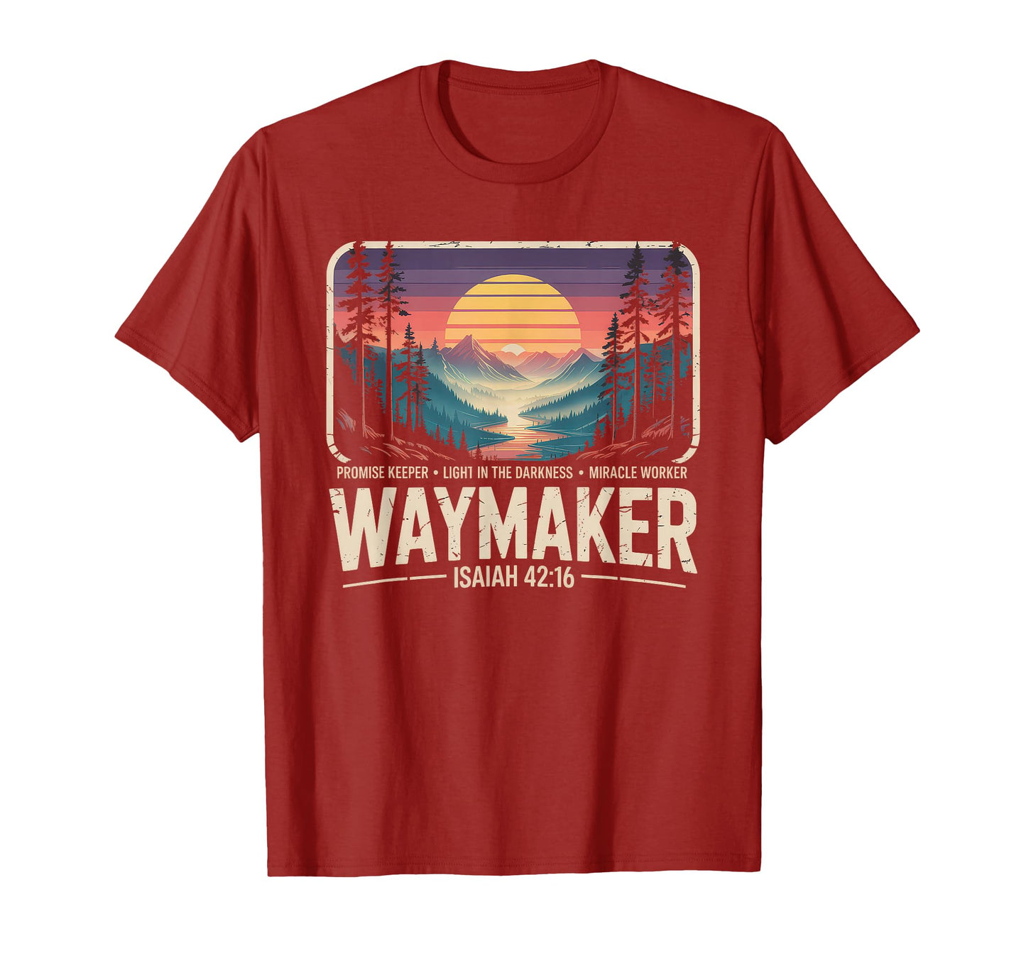 Waymaker Tshirt Promise Keeper Miracle Worker God Christian T-Shirt