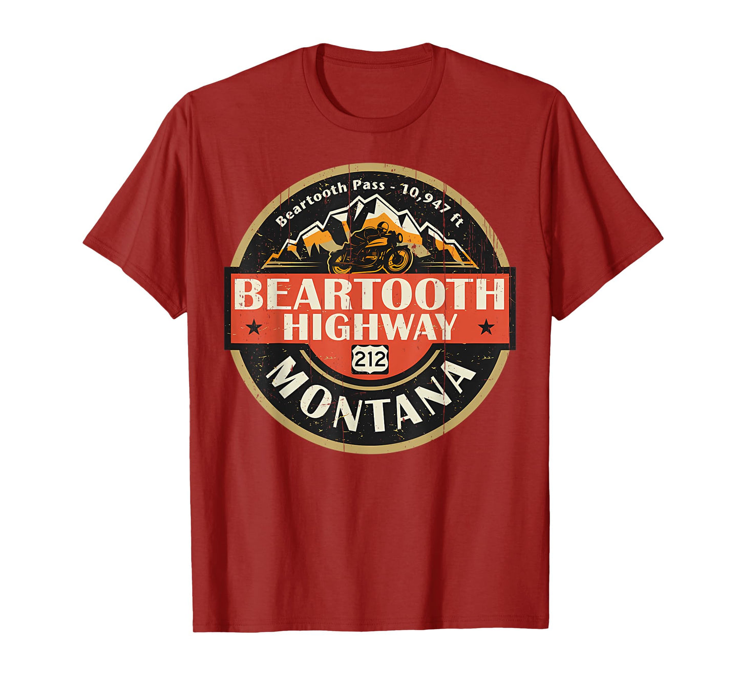 Vintage Beartooth Highway Mountain Hiking Nature T-Shirt