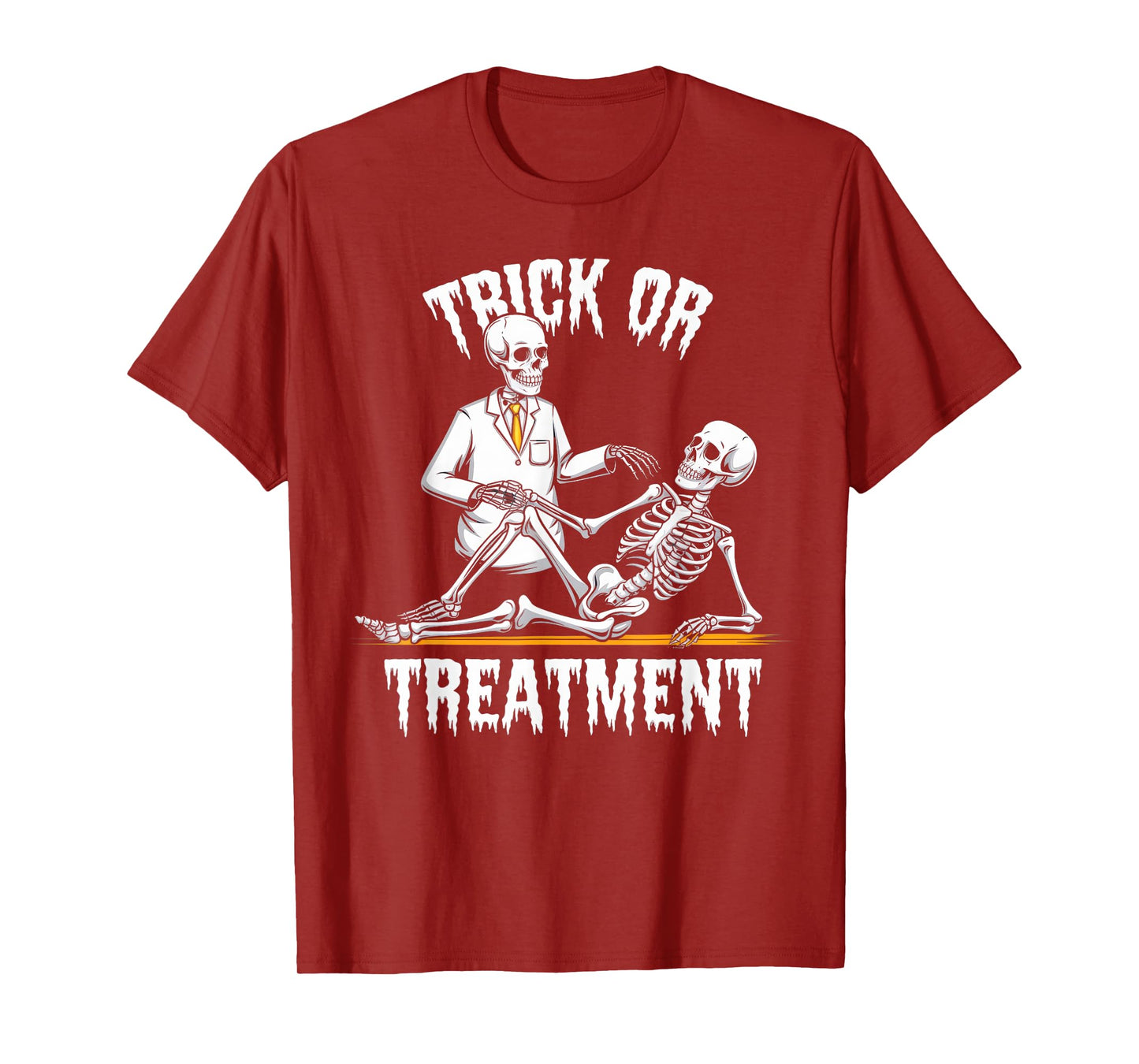 Physical Therapy Halloween Trick or Treatment Skeleton PT T-Shirt