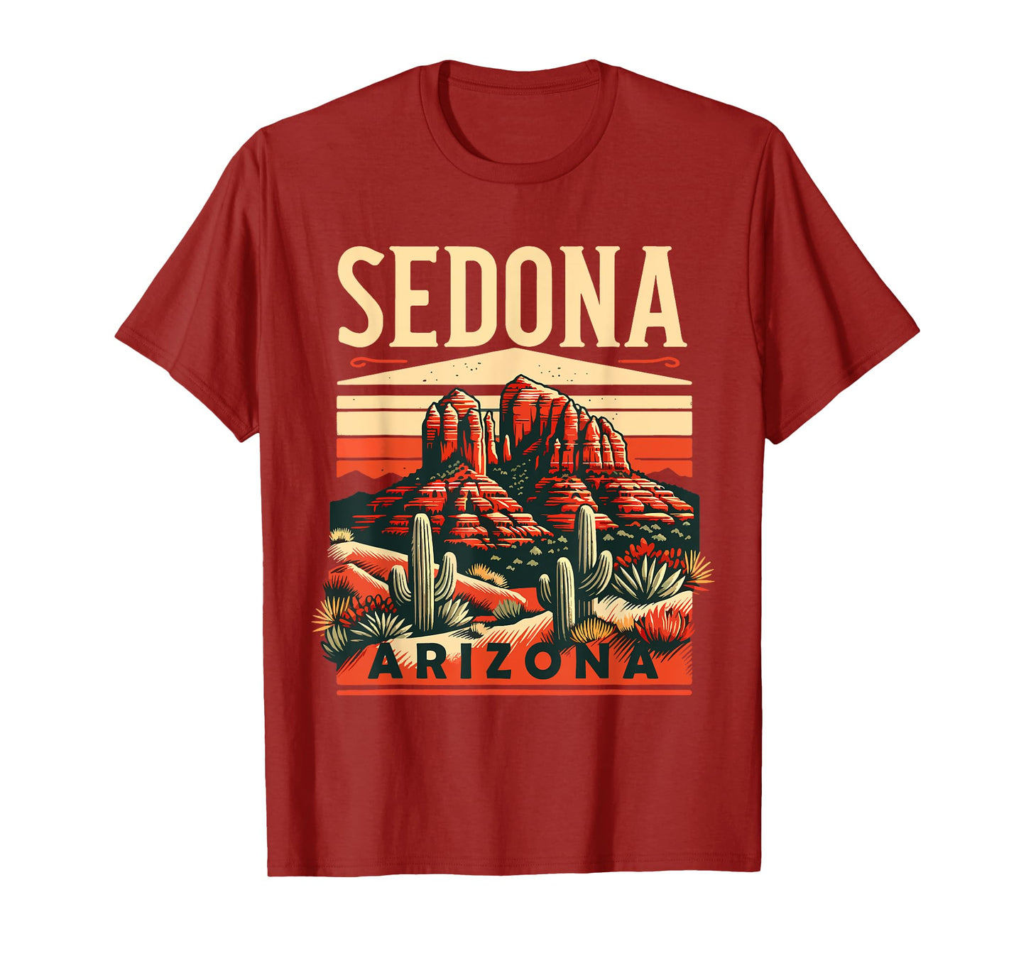 Vintage Sedona Arizona Hiking Outdoor Mountain Sedona AZ T-Shirt