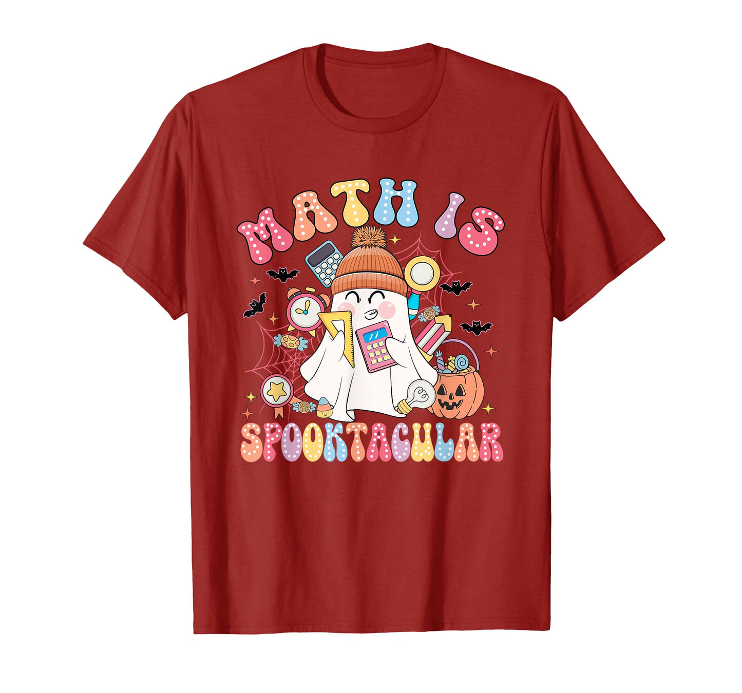 Math Is Spooktacular Math Teacher Spooky Halloween T-Shirt