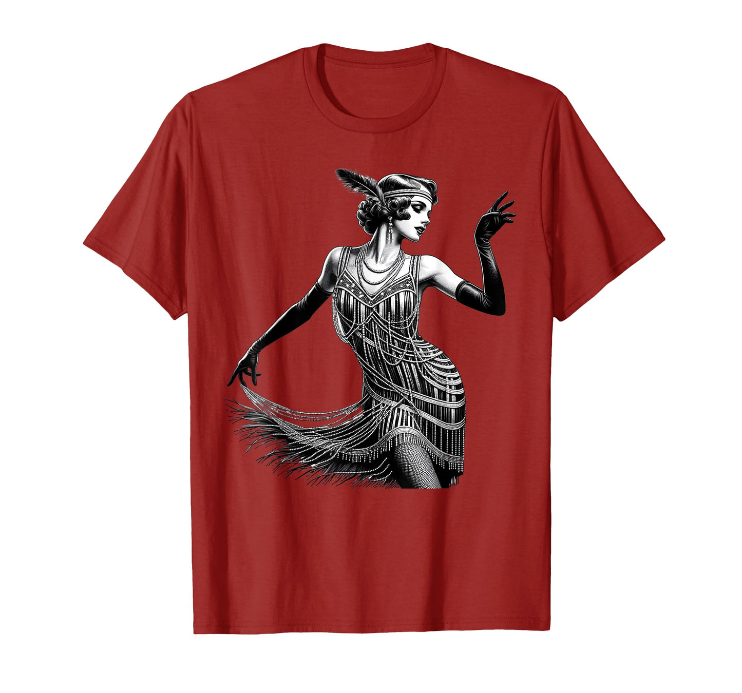 ROARING 1920's Great, Gatsby Glamorous Woman Flapper T-Shirt